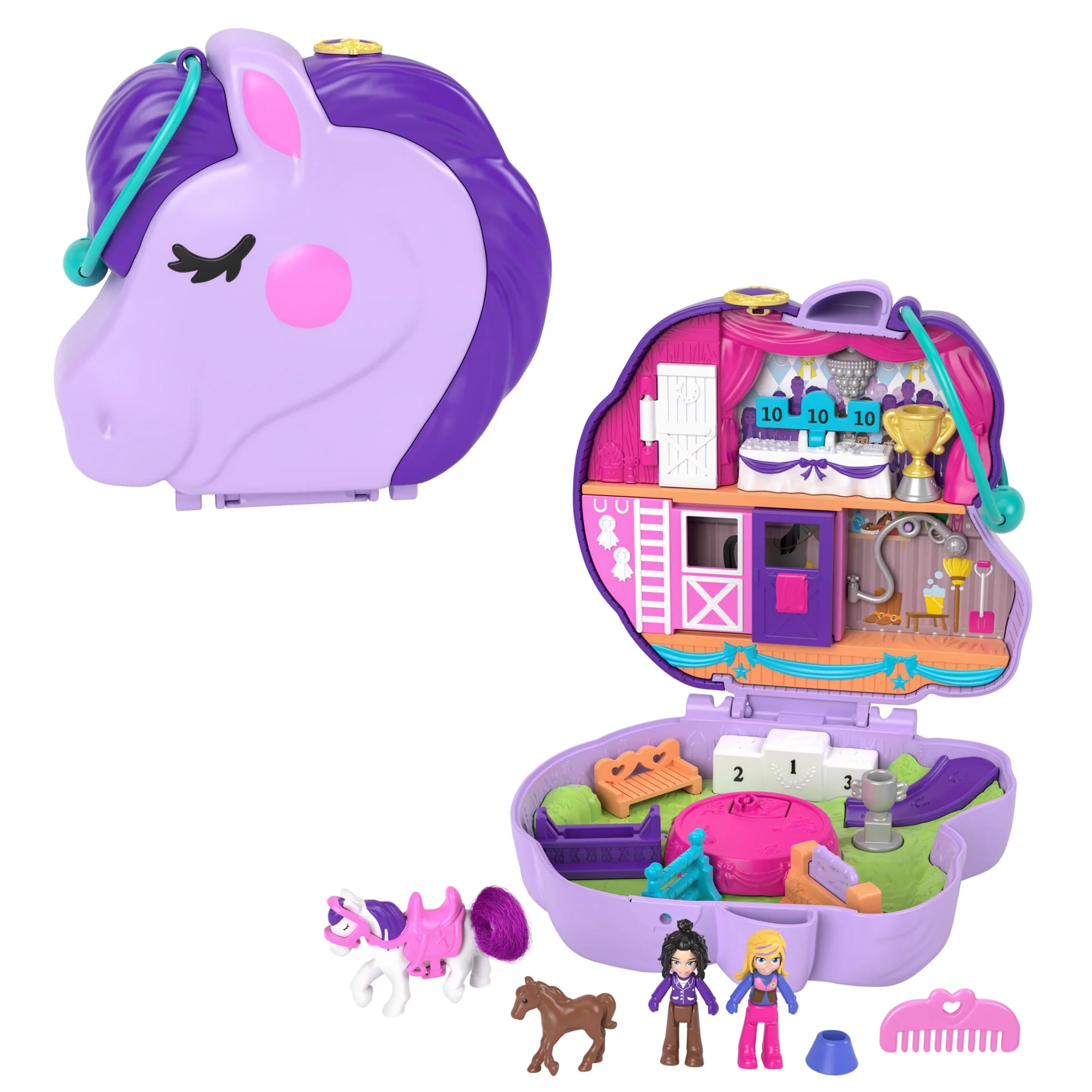 Polly Pocket Jumpin' Style Pony Compact