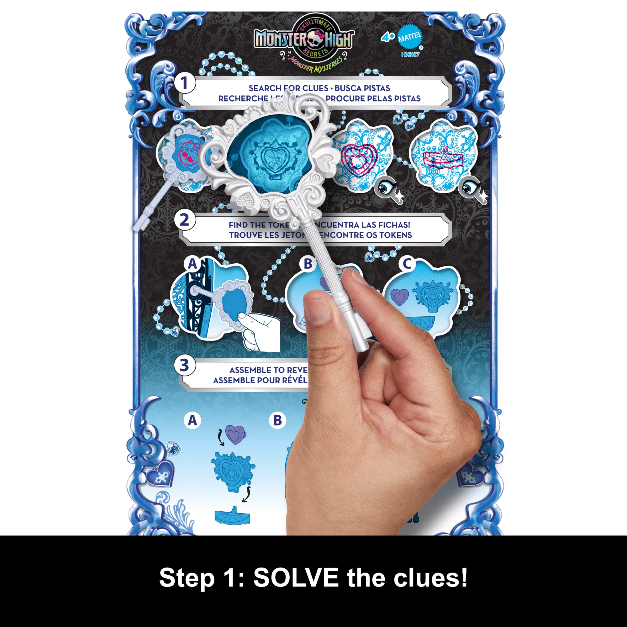 Monster High Skulltimate Secrets Monster Mysteries Playset, Abbey Bominable Doll With 19+ Surprises