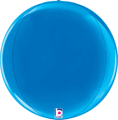Betallic Dimensionals‚Ñ�?Blue Globe 15 inch Multi-Sided Shaped Foil Balloon Packaged 1ct