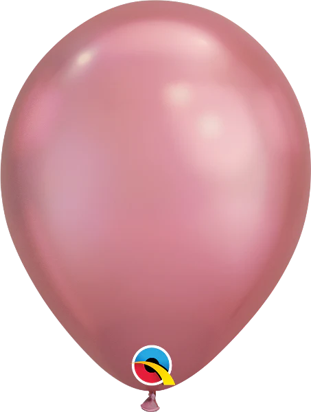 11in Qualatex Chrome Mauve Latex Balloon 25ct