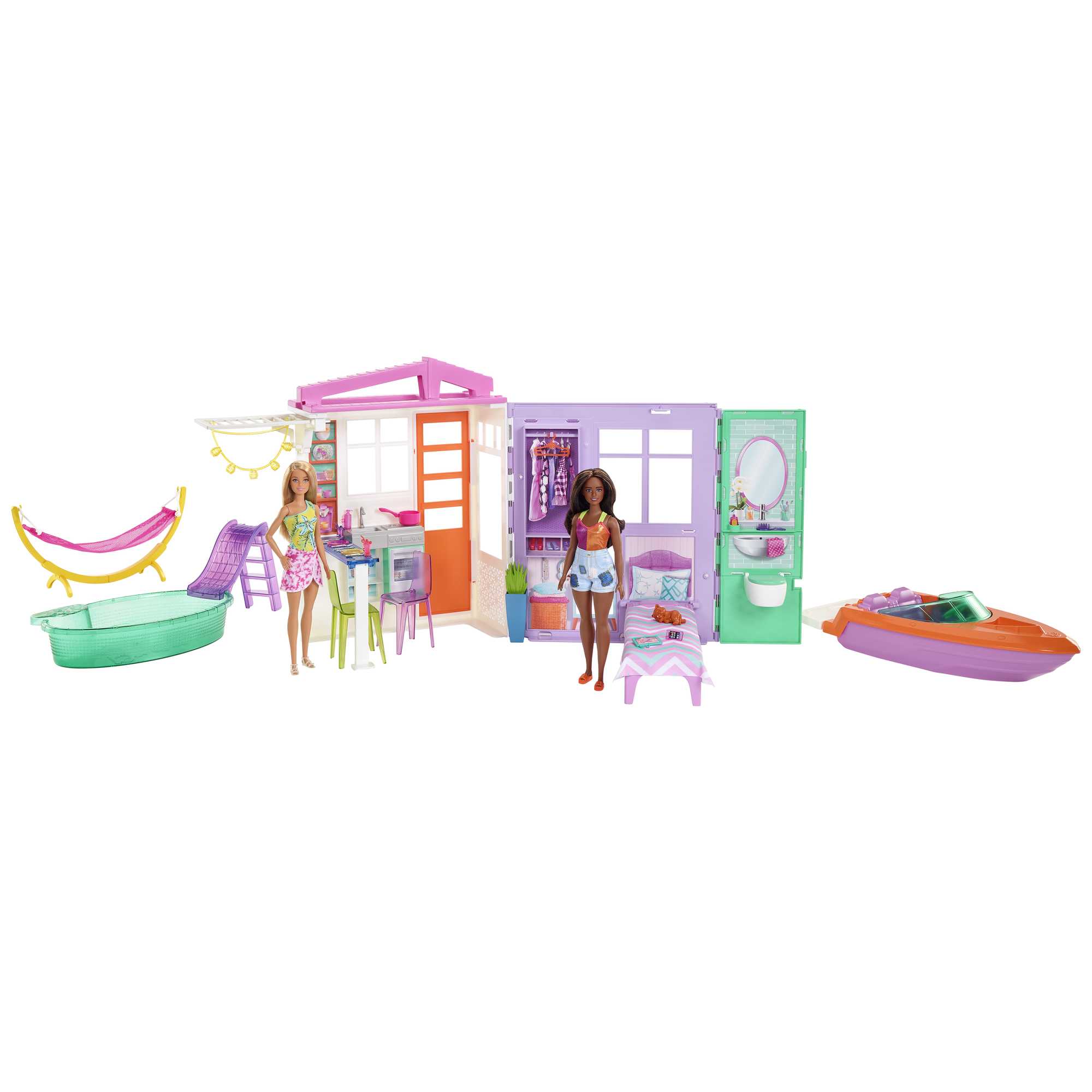 Barbie Holiday Fun Dolls, Playset And Accessories