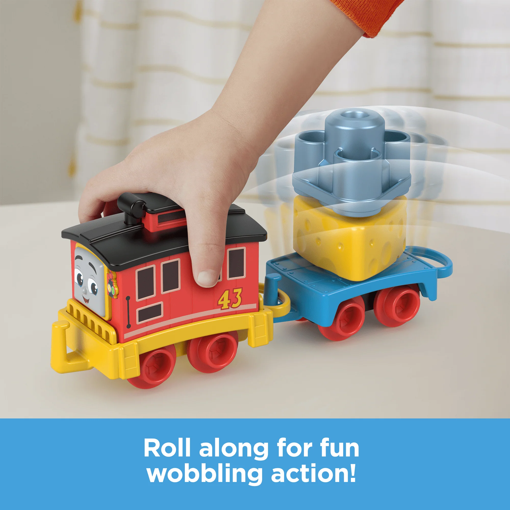 Thomas & Friends My First Brake Car Bruno Push-Along Vehicle With Stacking Cargo For Toddlers