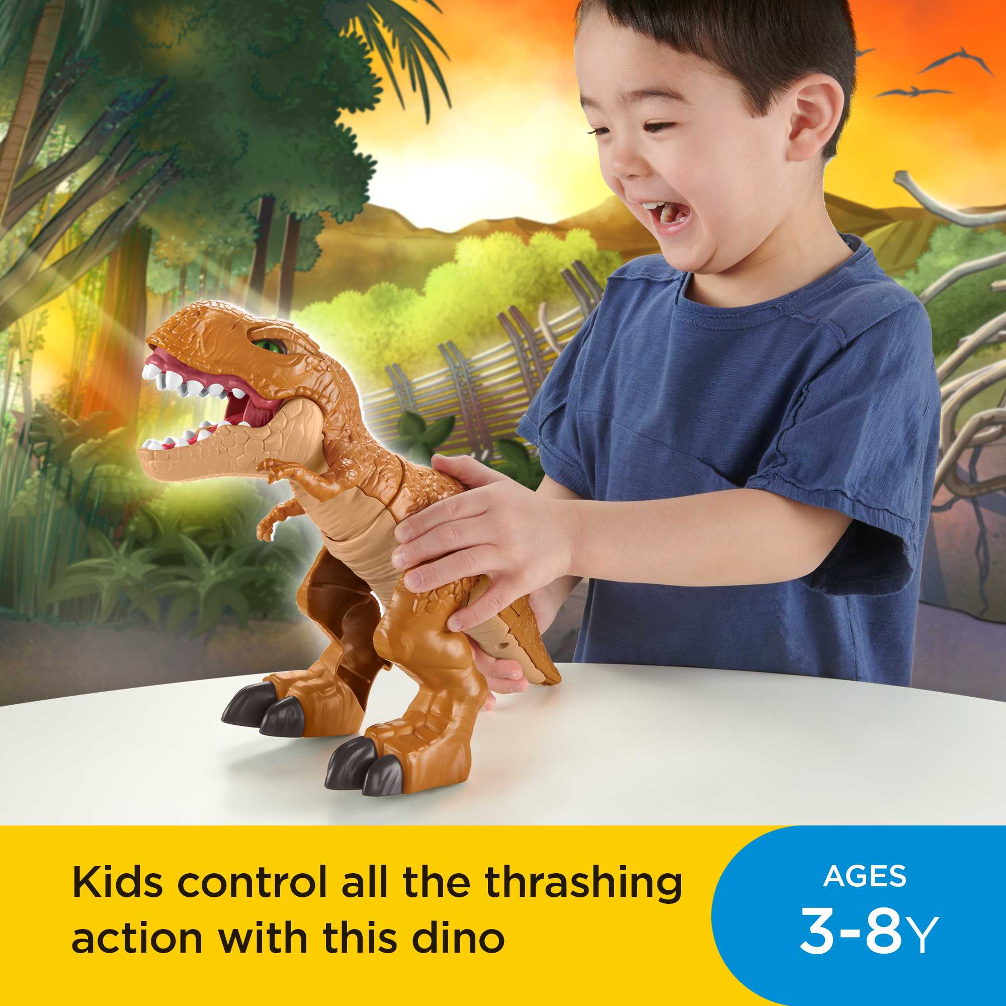 Imaginext Jurassic World thrashin' Action T.Rex