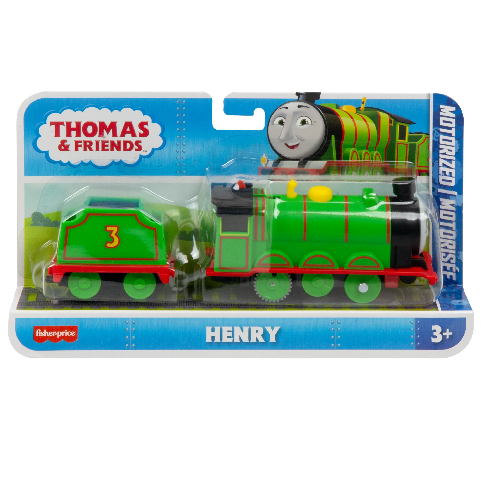 Thomas & Friends Henry Motorized Toy Train Engine With Tender For Preschool Kids