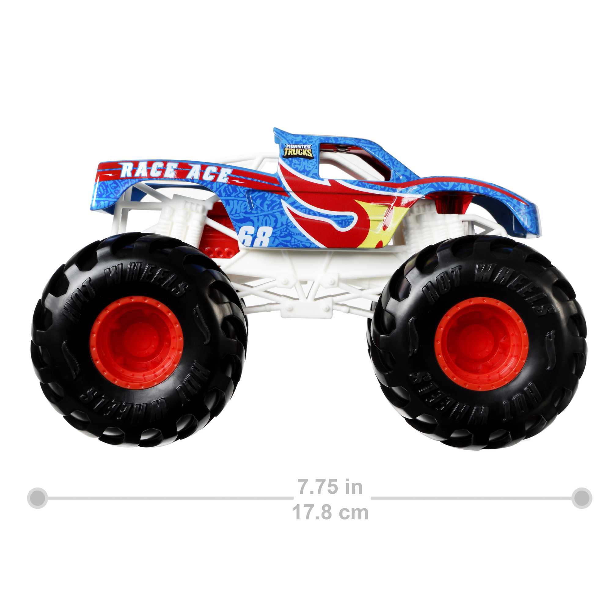 Hot Wheels Monster Trucks 1:24 Scale Vehicles, Collectible Die-Cast Toy Trucks