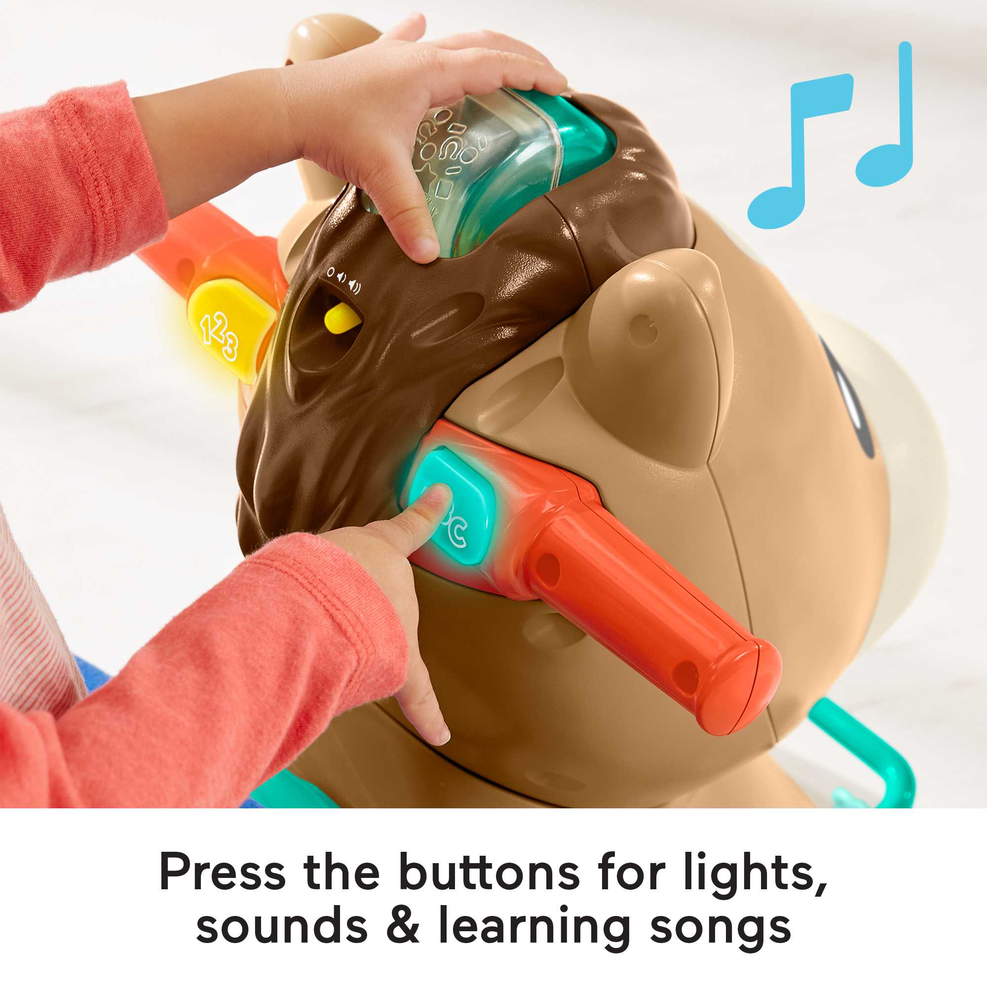 Fisher-Price Walk Bounce & Ride Pony, Infant To Toddler Musical Walker And Ride-On Toy