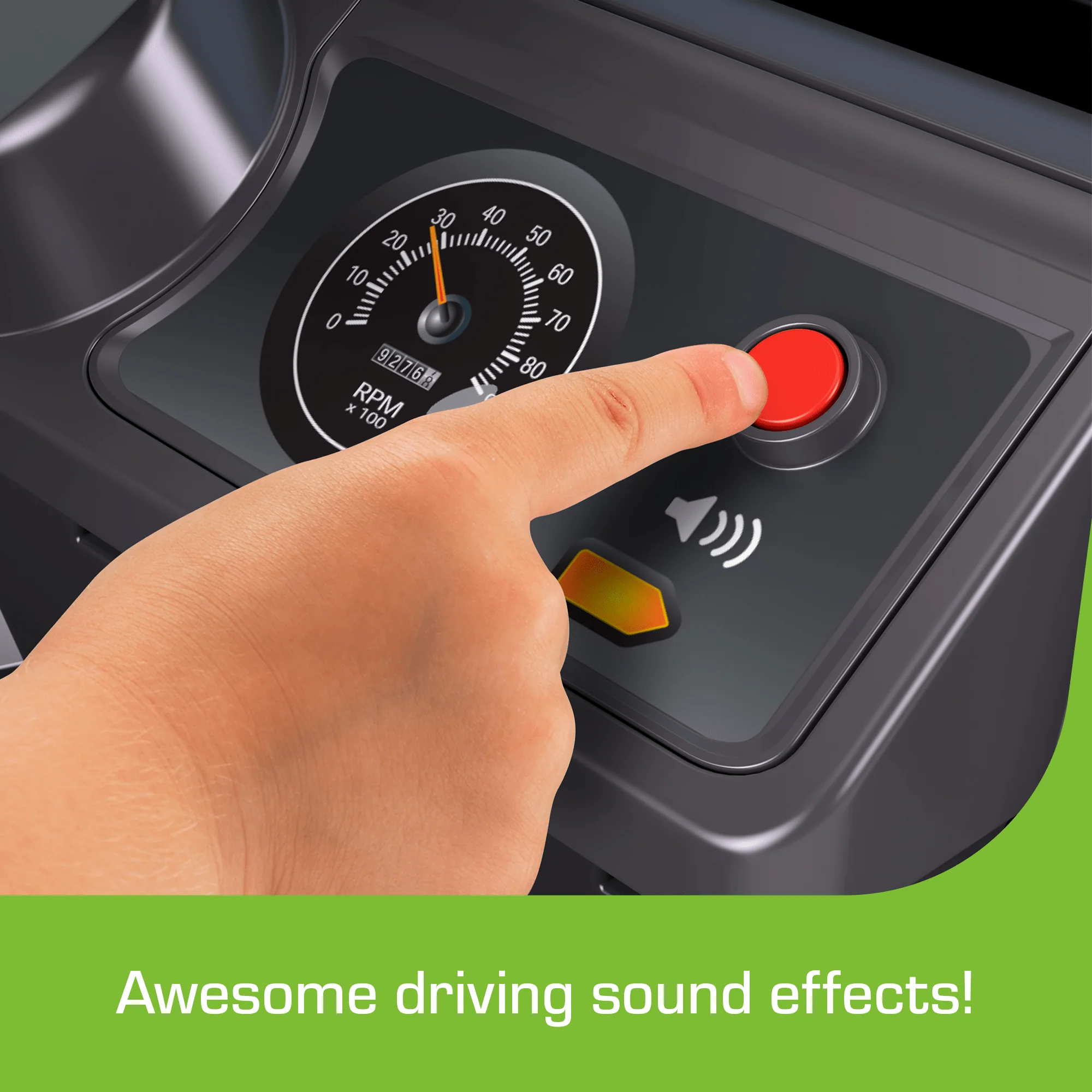 Power Wheels Jeep Wrangler Toddler Ride-On Toy With Driving Sounds, Dark Gray