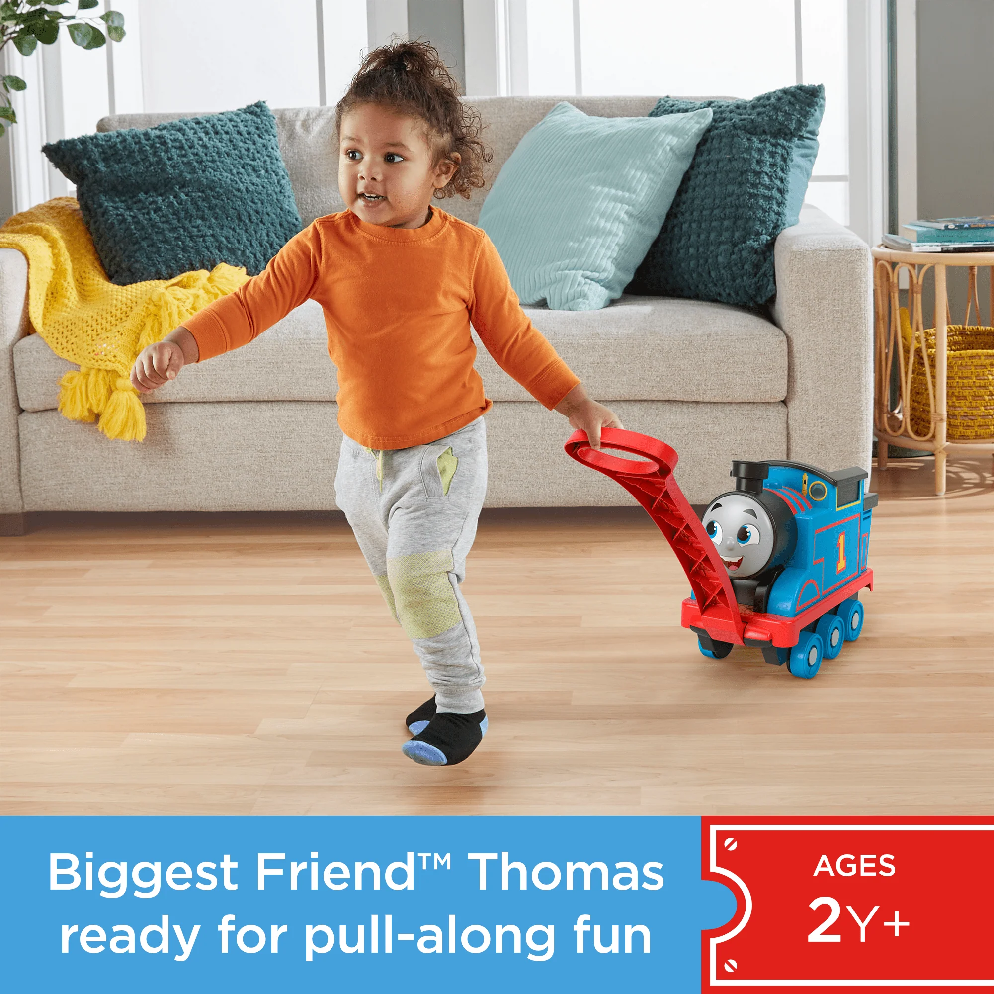Thomas & Friends Biggest Friend Thomas Pull-Along Toy Train For Toddlers