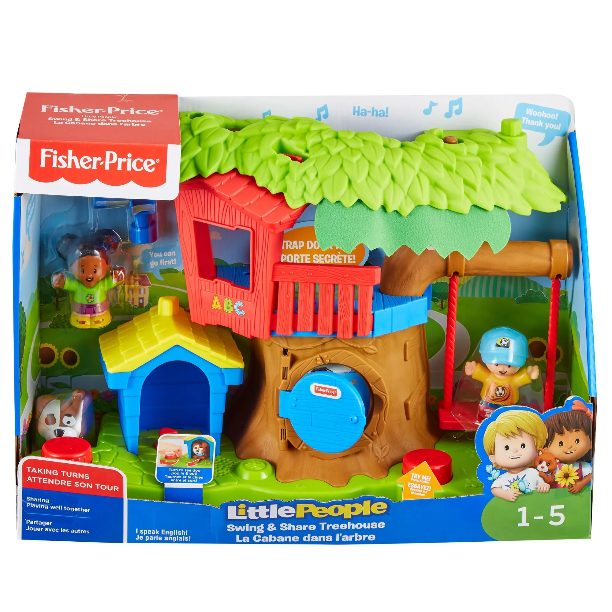 Little People Swing & Share Treehouse Doll Playset