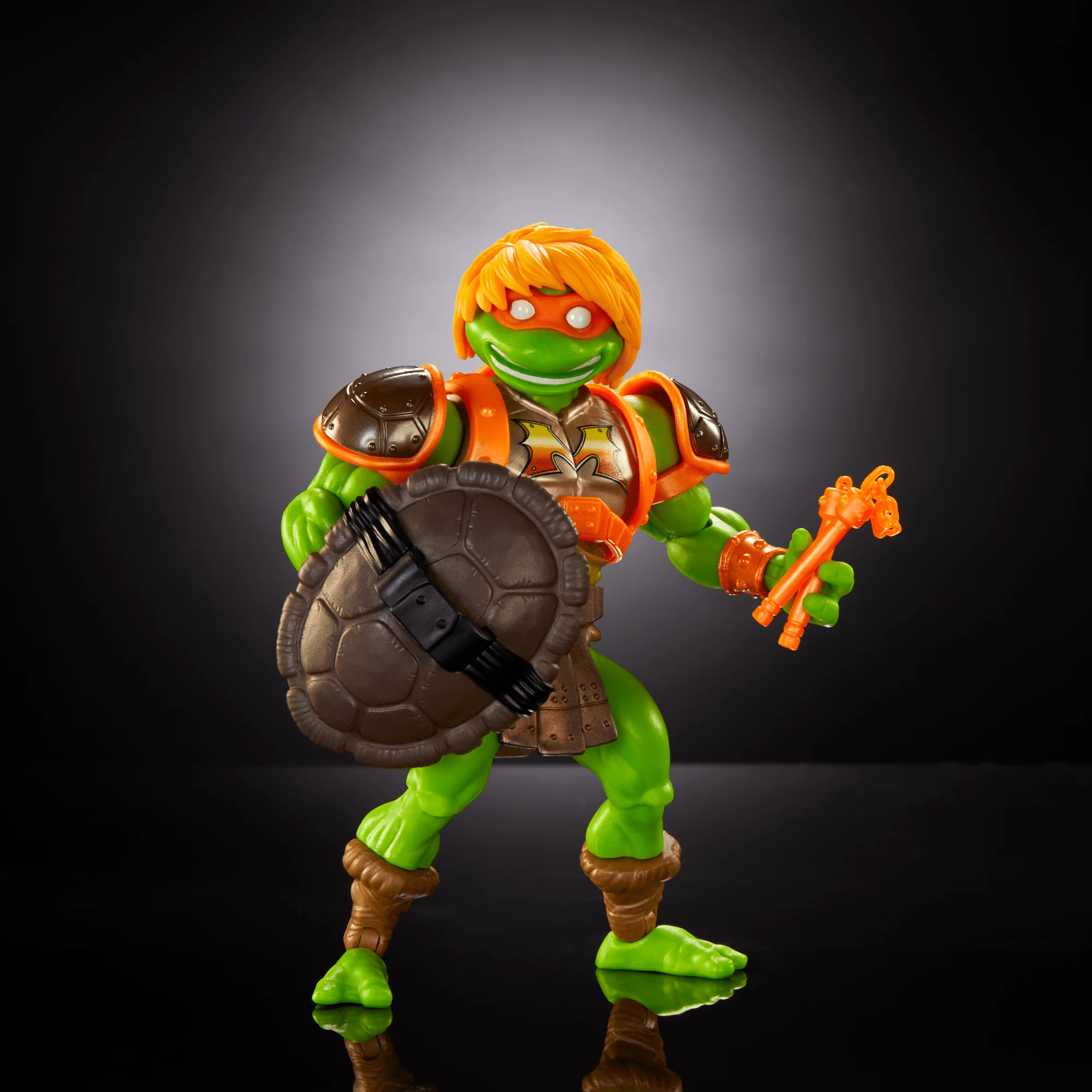 Motu Origins Turtles Of Grayskull Michelangelo Action Figure Toy, TMNT Masters Of The Universe