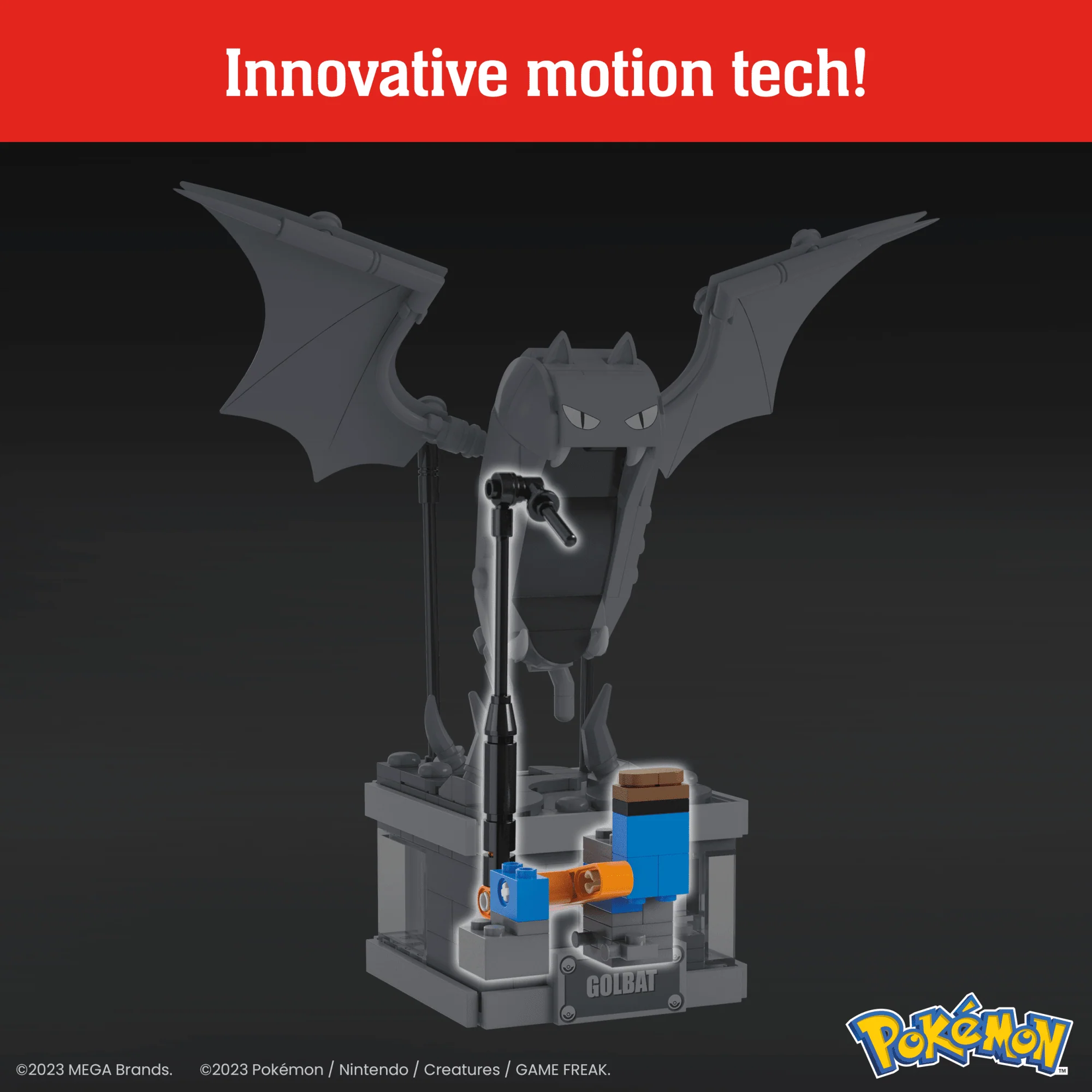 MEGA Pok��mon Mini Motion Golbat Building Toy Kit (313 Pieces) For Collectors