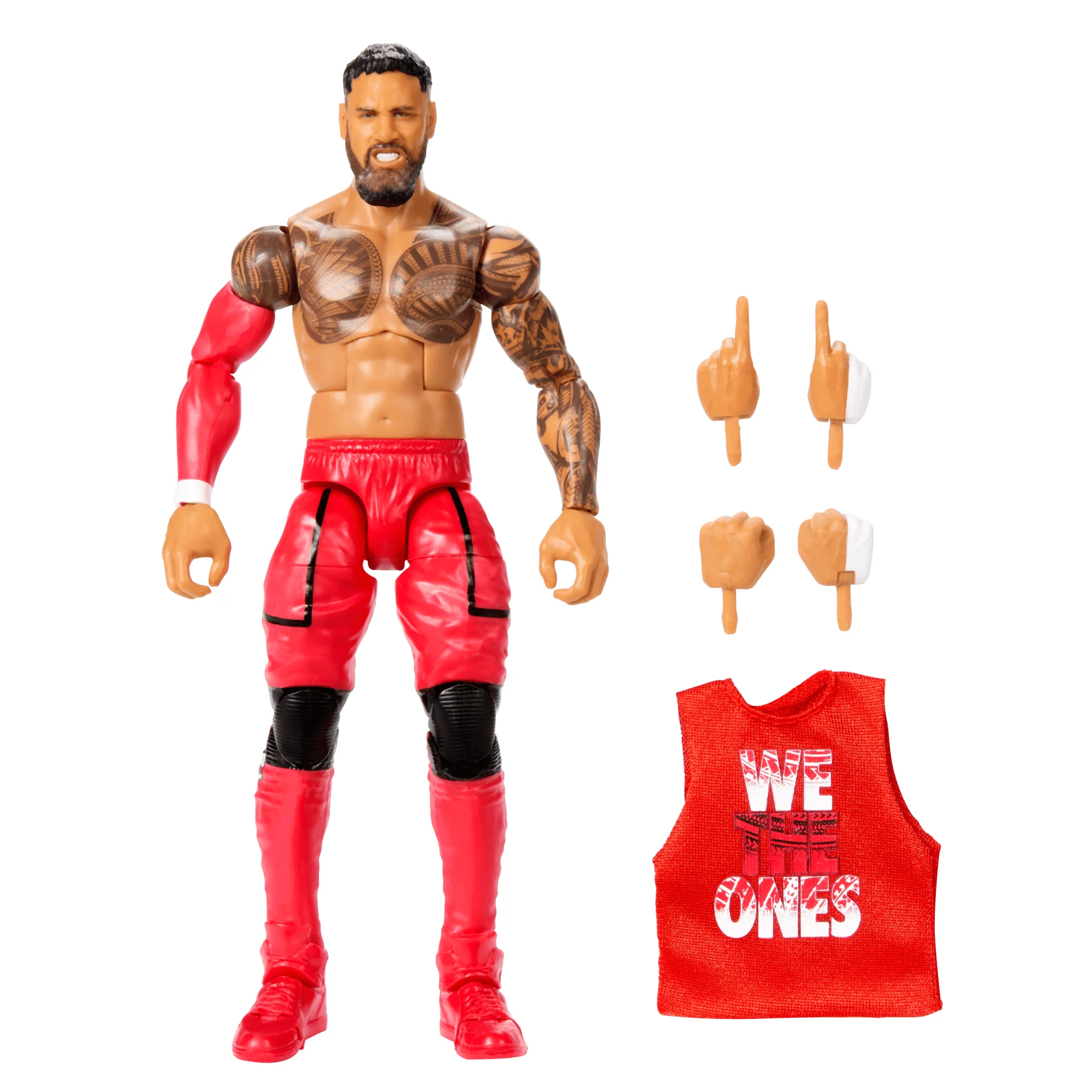 WWE Elite Jey Uso Action Figure, 6-inch Collectible Superstar With Articulation & Accessories