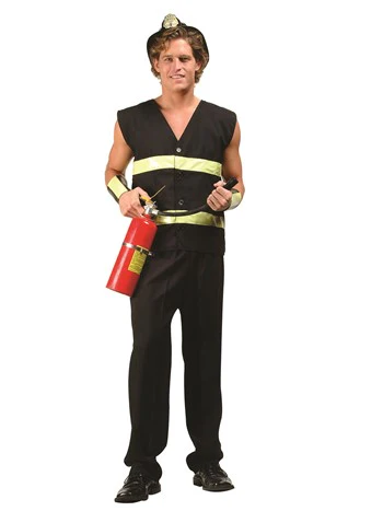 Men's Fire Fighter 3-Piece Costume