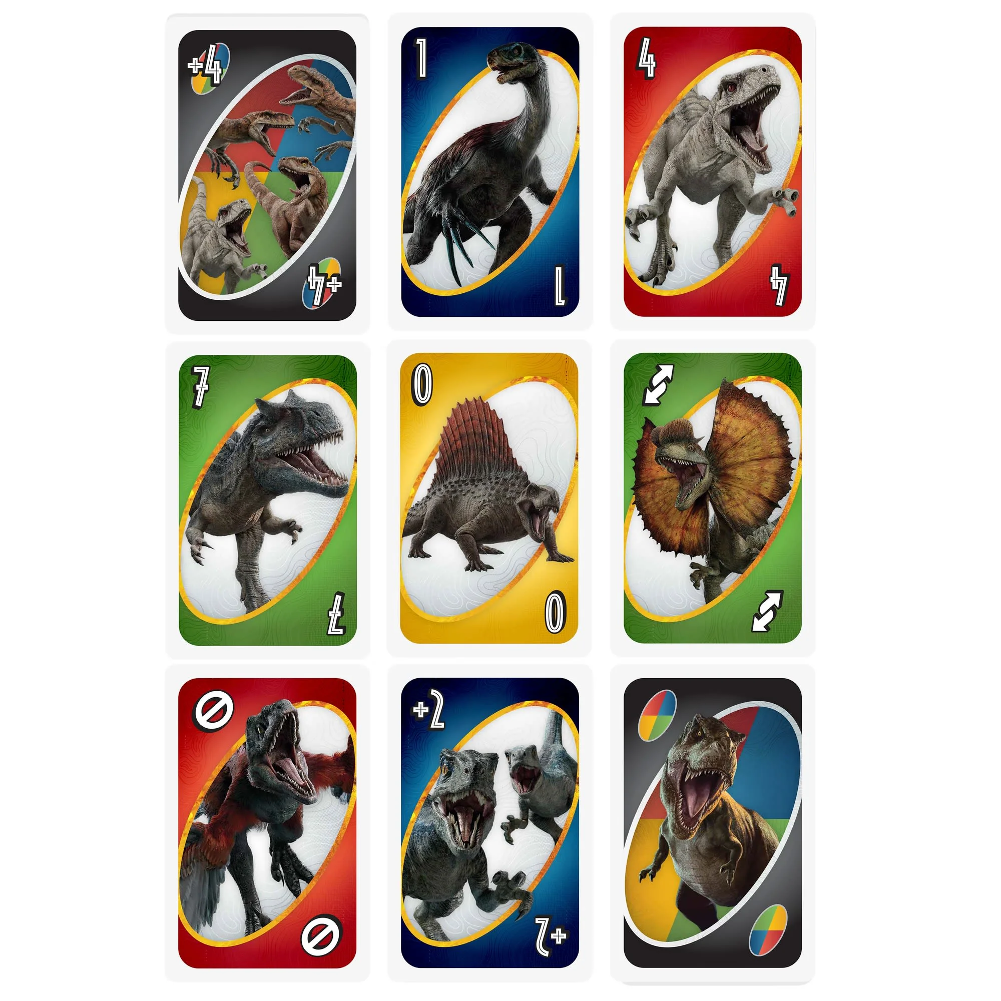 UNO Jurassic World Dominion Card Game With Movie-themed Deck