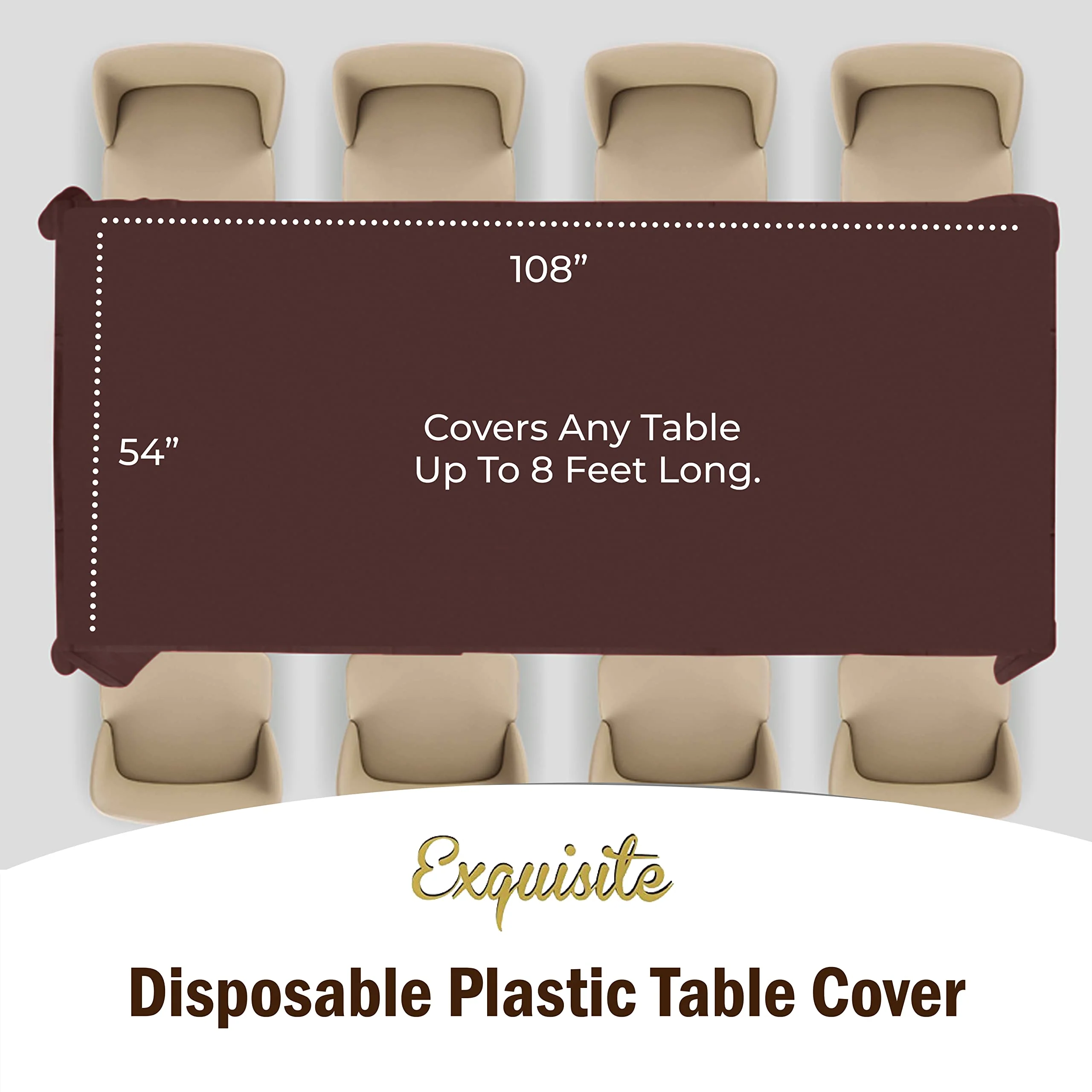 Premium Brown Table Cover