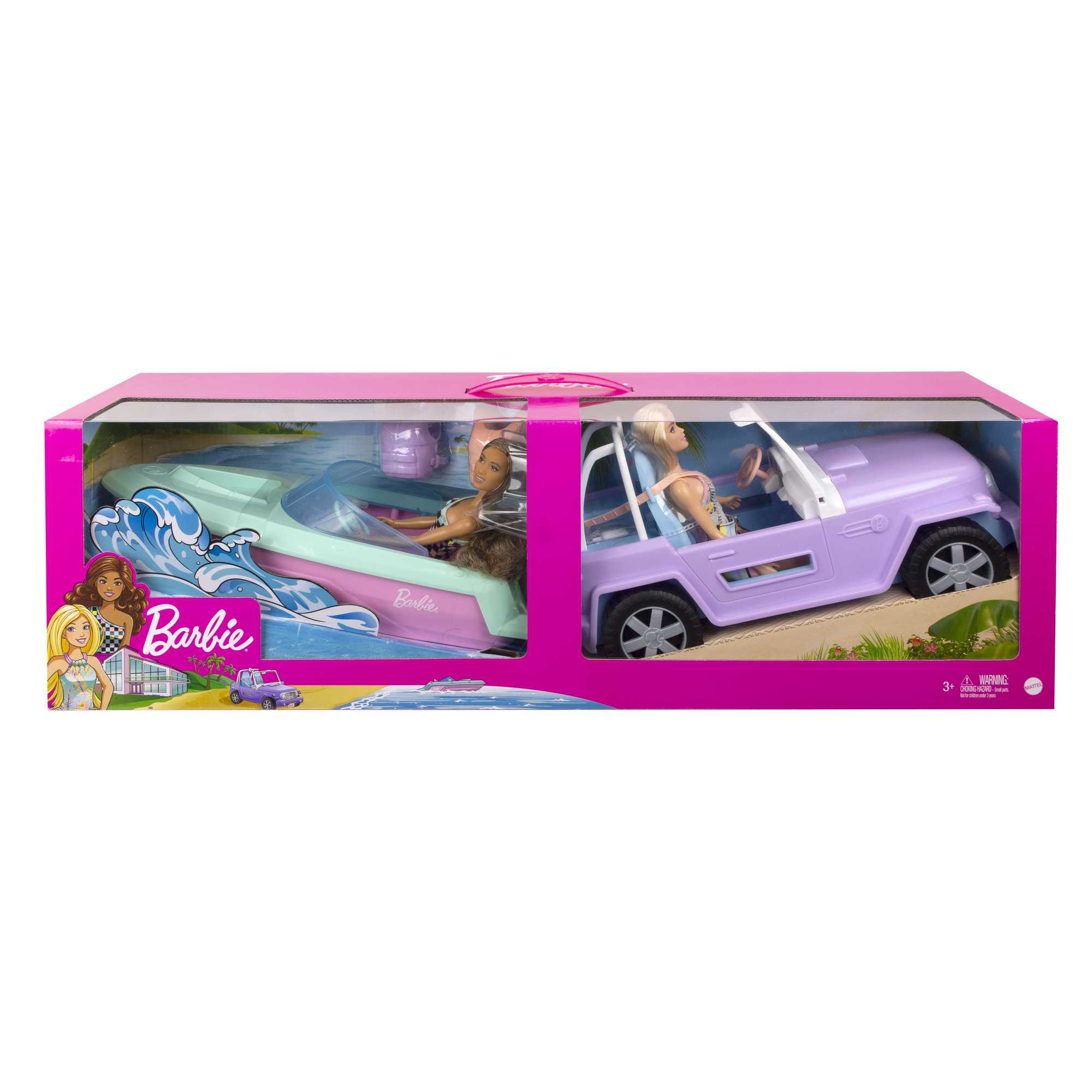 Barbie Dolls And Vehicles