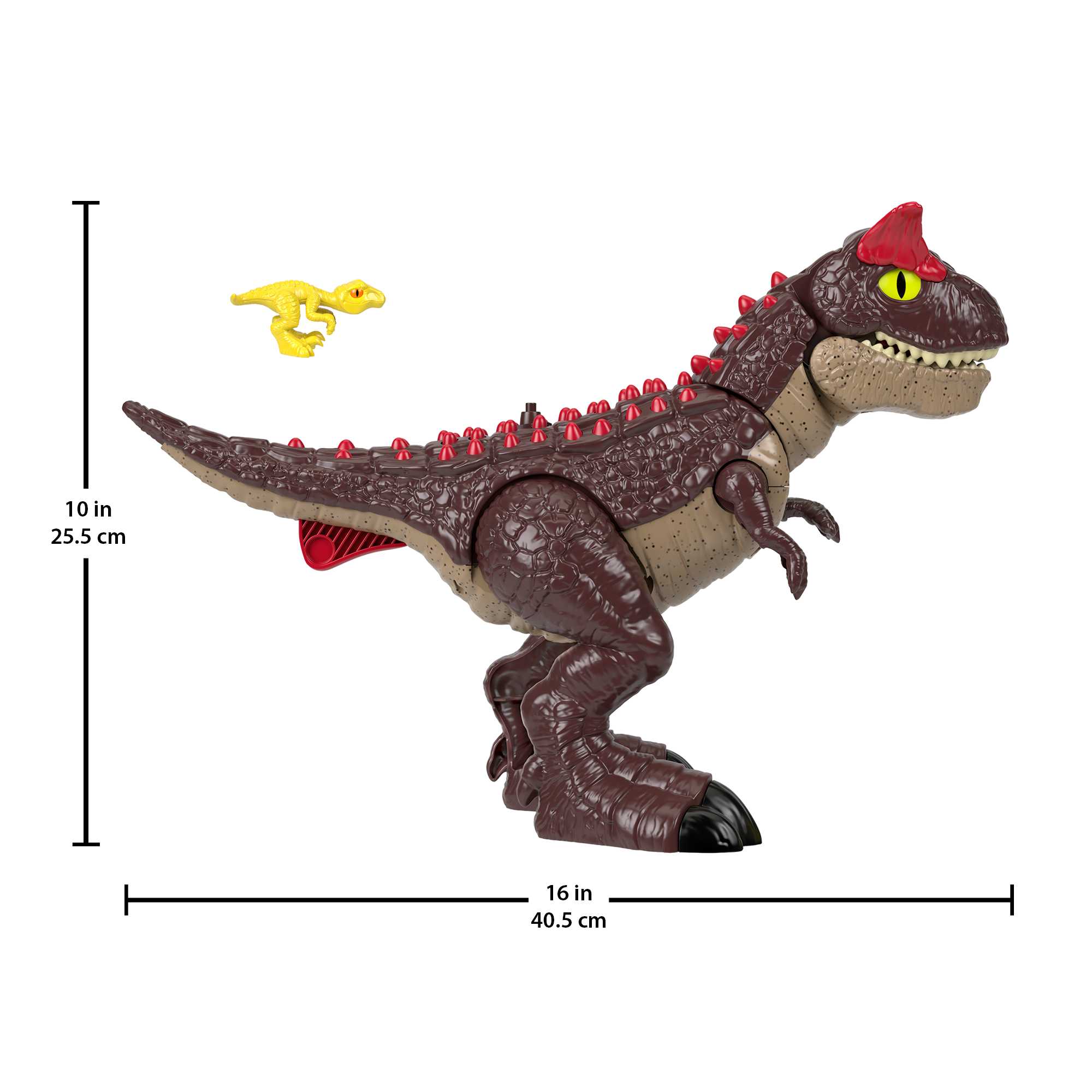 Imaginext Jurassic World Carnotaurus Dinosaur Toy With Spike Strike Action, 2-Piece Preschool Toys