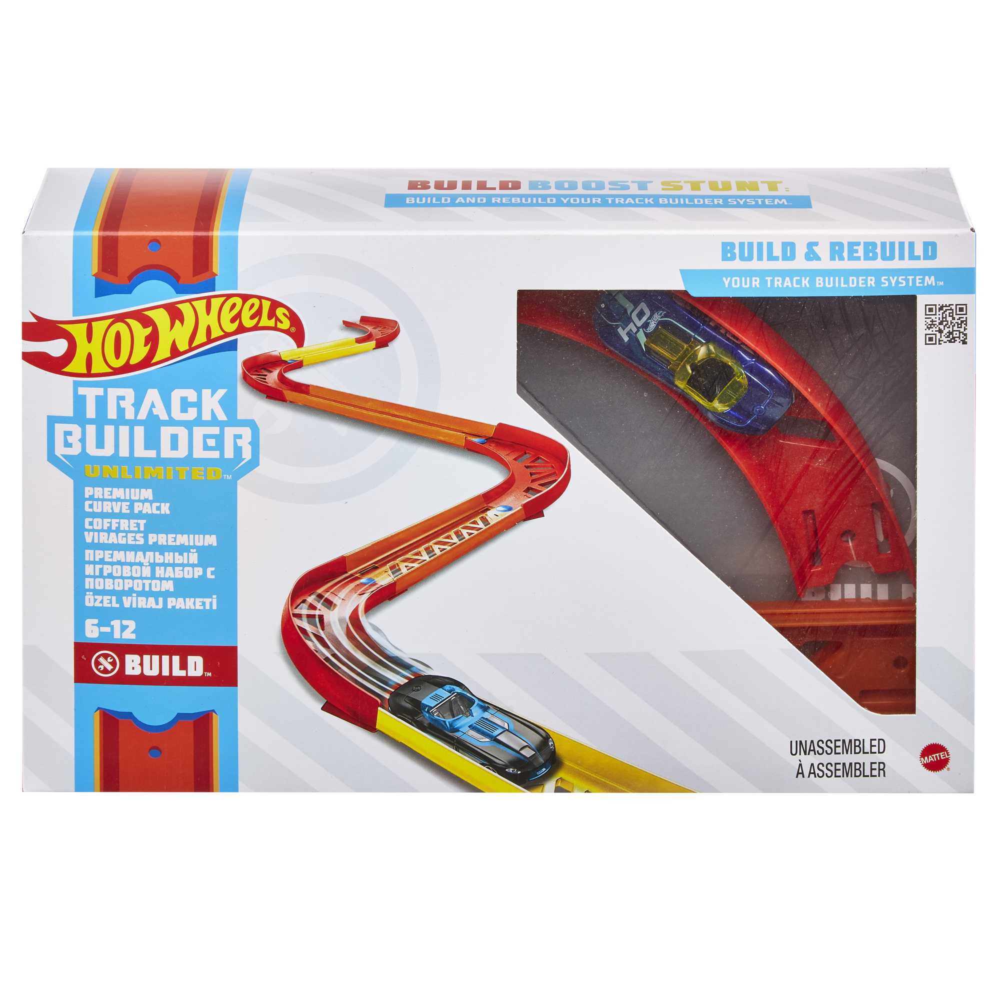 Hot Wheels Track Builder Pack Assorted Curve Parts