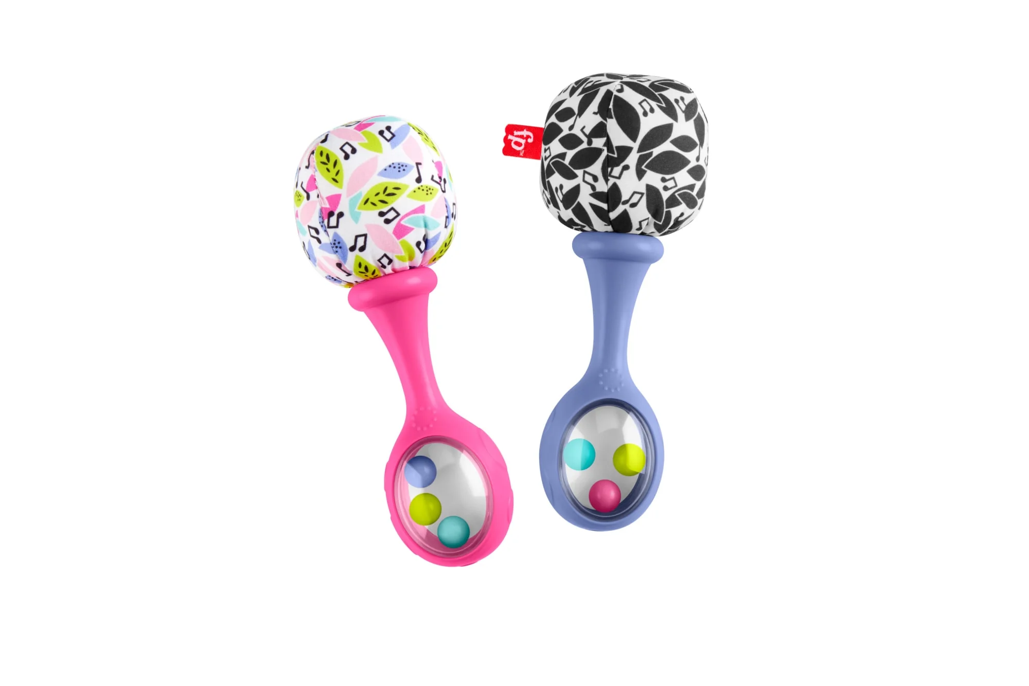 Fisher-Price Rattle ��n Rock Maracas Set Of 2 Baby Rattles, Newborn Toys, Pink
