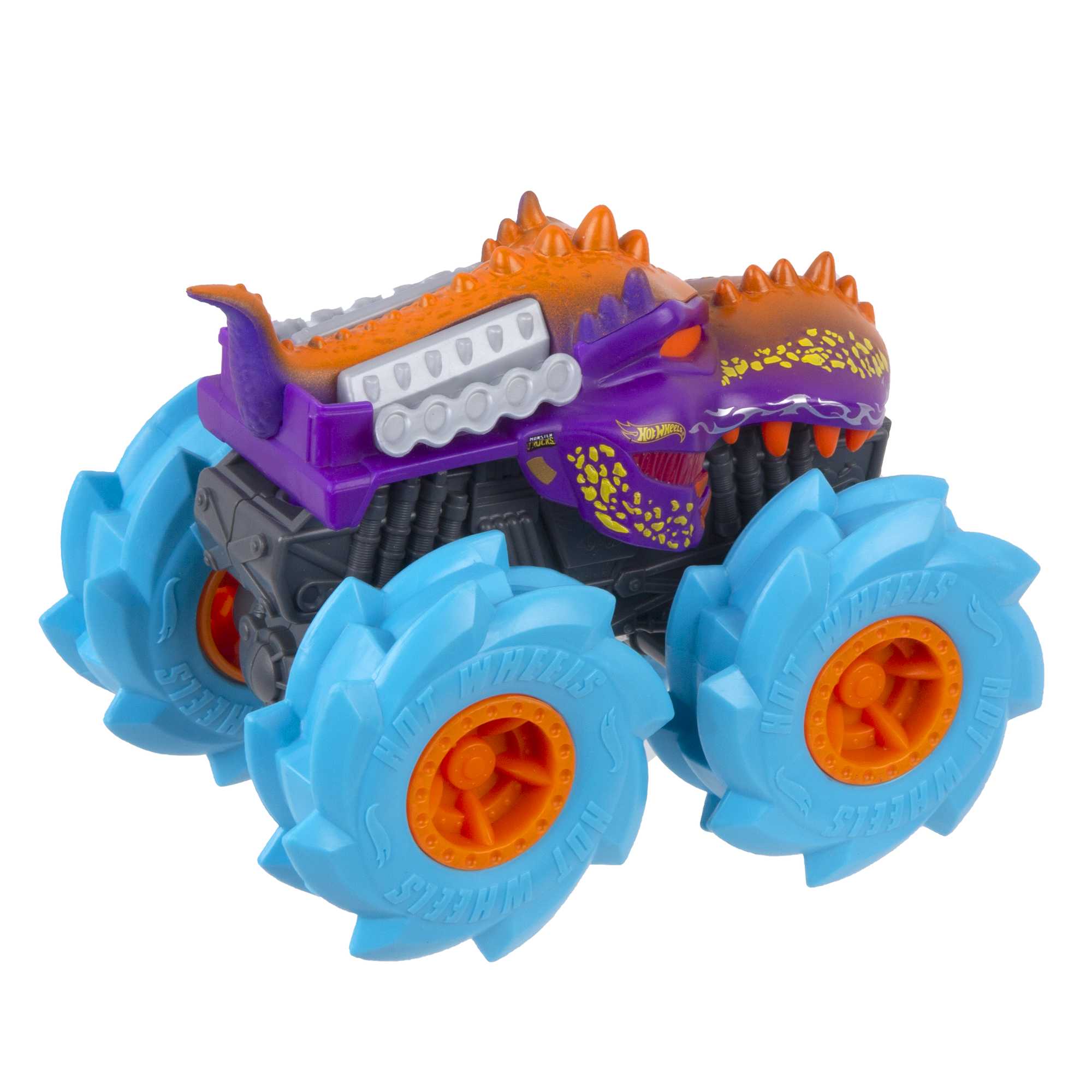 Hot Wheels Monster Trucks Veh��culo de Juguete 1:43 Llantas Todo Terreno Mega-Wrex