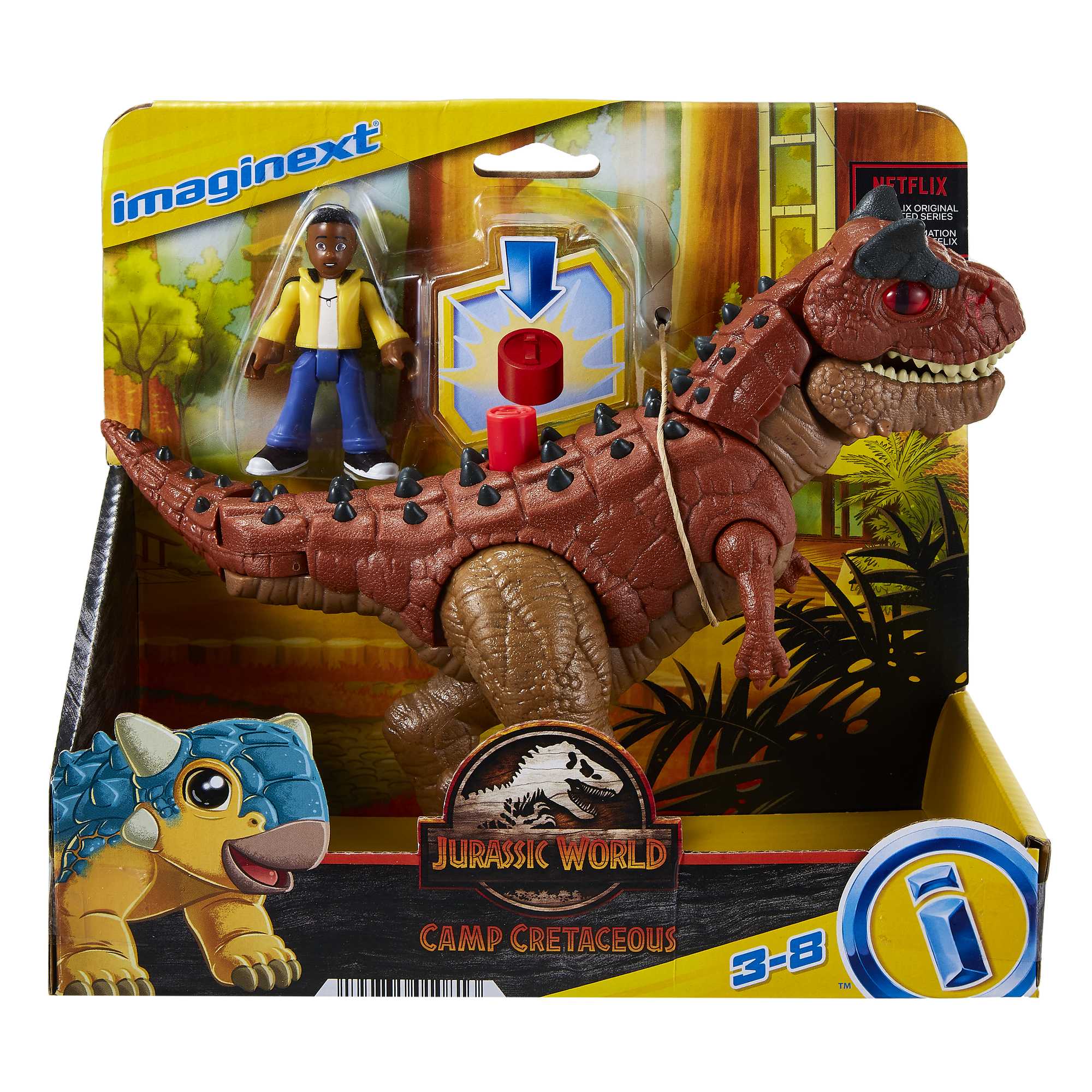 Imaginext Jurassic World Camp Cretaceous Carnotaurus & Darius