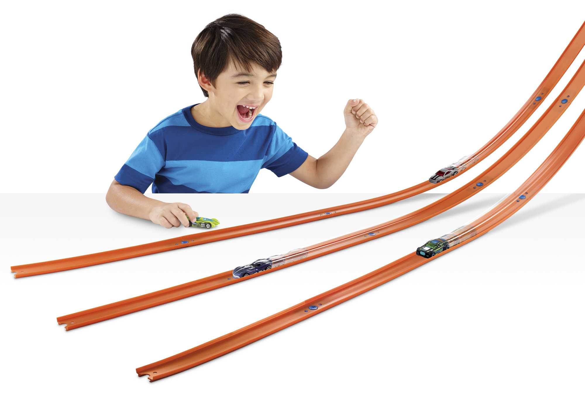 Hot Wheels Car And MEGA Track Pack With 40Ft Of Track, 43 Connectors And One 1:64 Scale Toy Car