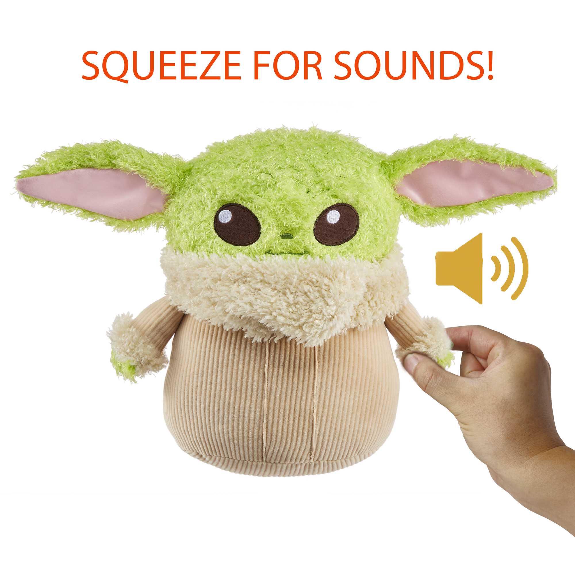 Star Wars Toys, Grogu Plush Figure, Soft 'n Fuzzy, Kids Gifts