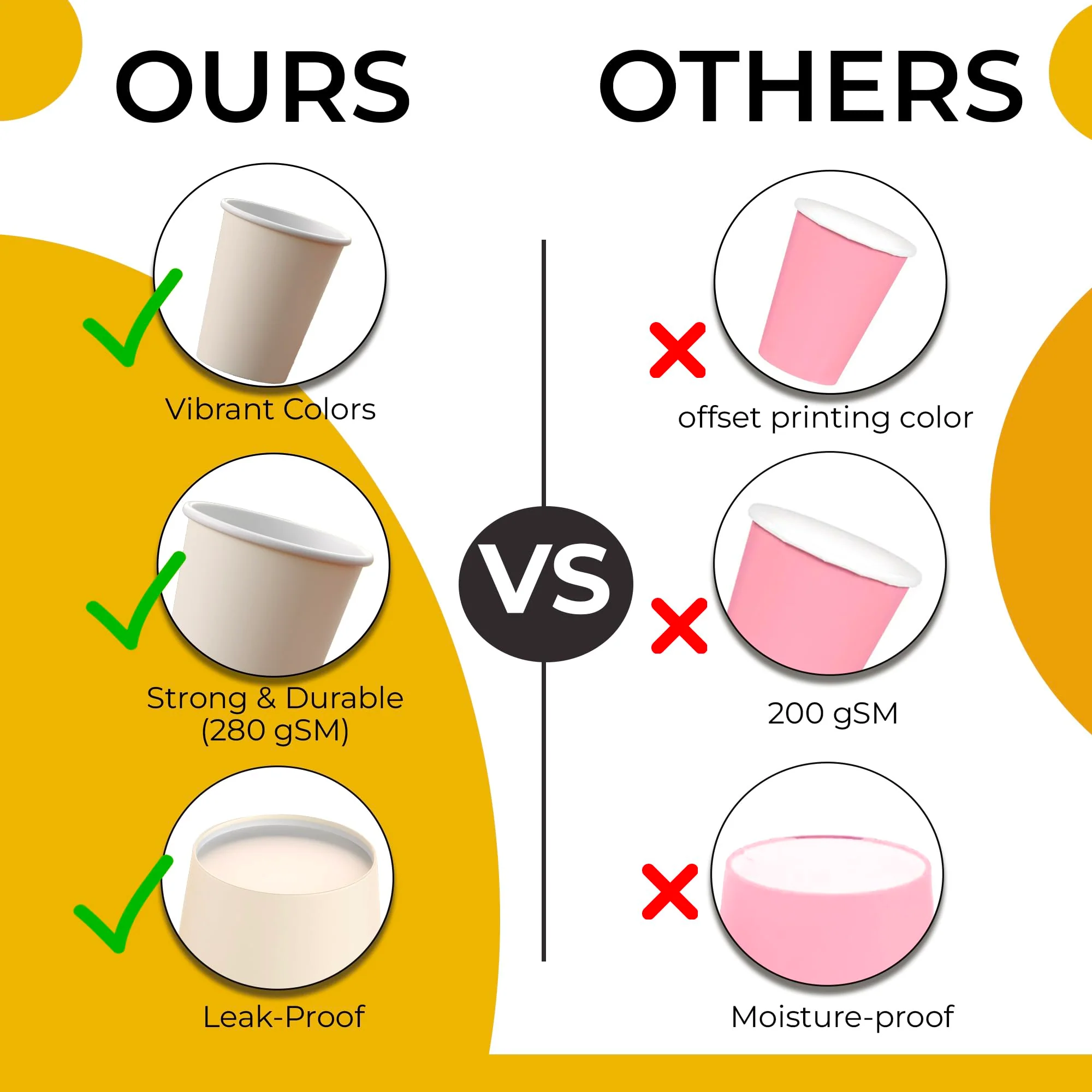 9 Oz. Ivory Paper Cups | 100 Count