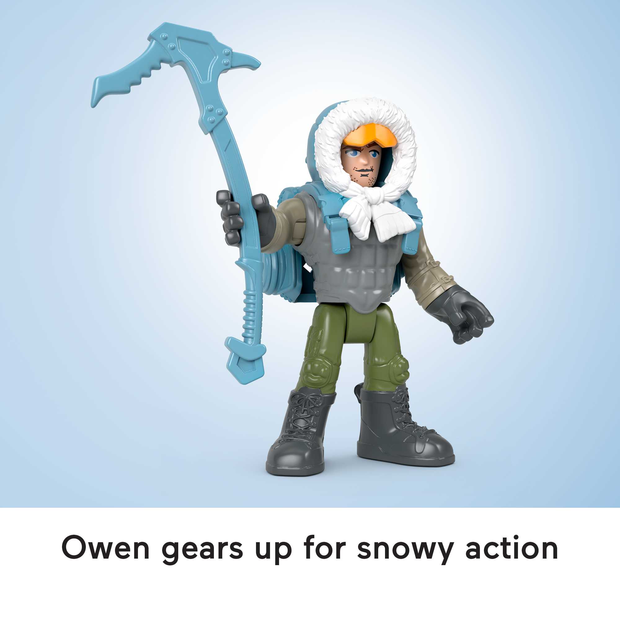 Imaginext Jurassic World Owen Grady & Blue, Track & Trail Dino Pack, 12-Piece Dinosaur Toys