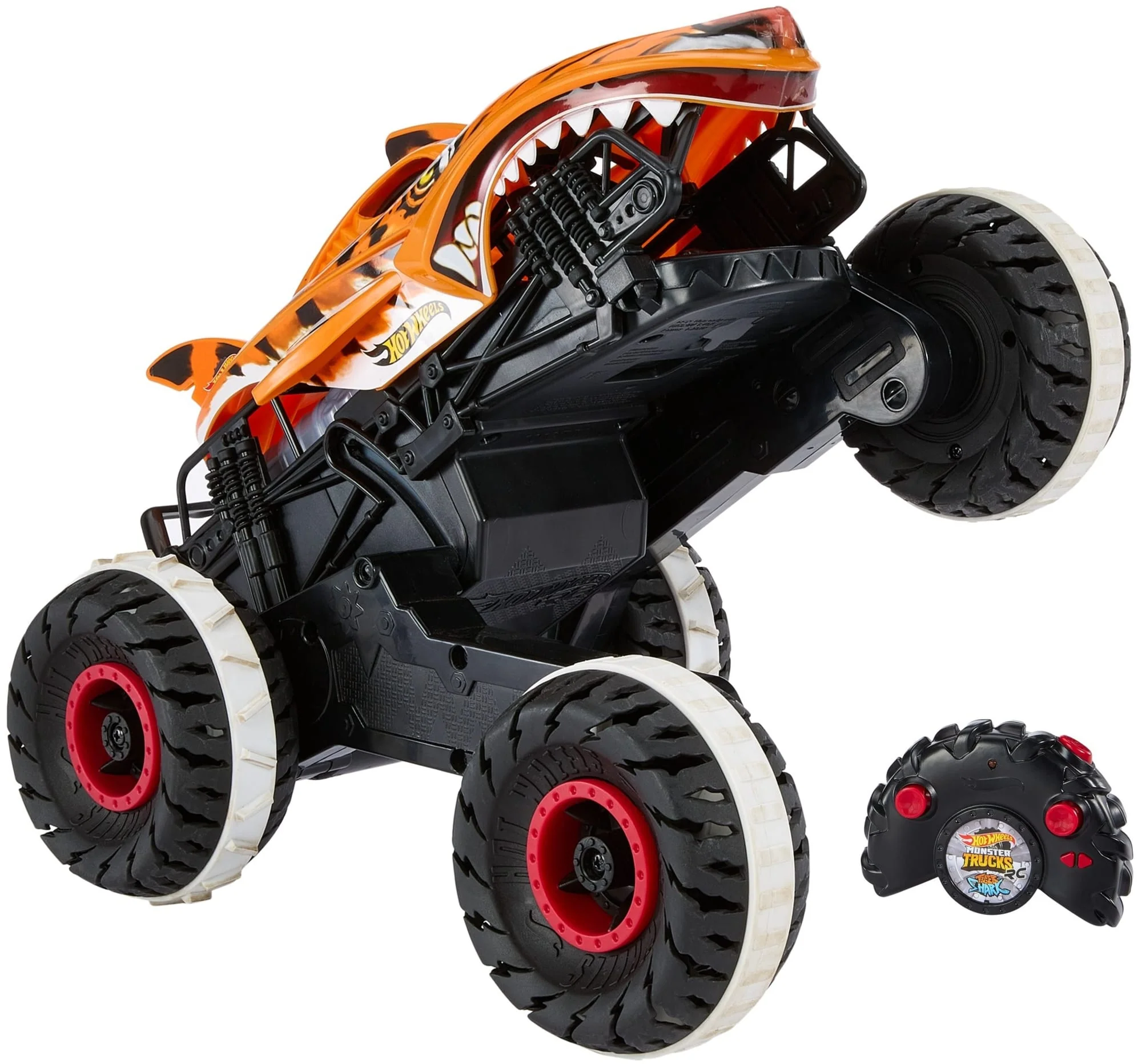 Hot Wheels Monster Trucks V��hicule T��l��guid�� HW Unstoppable Tiger Shark