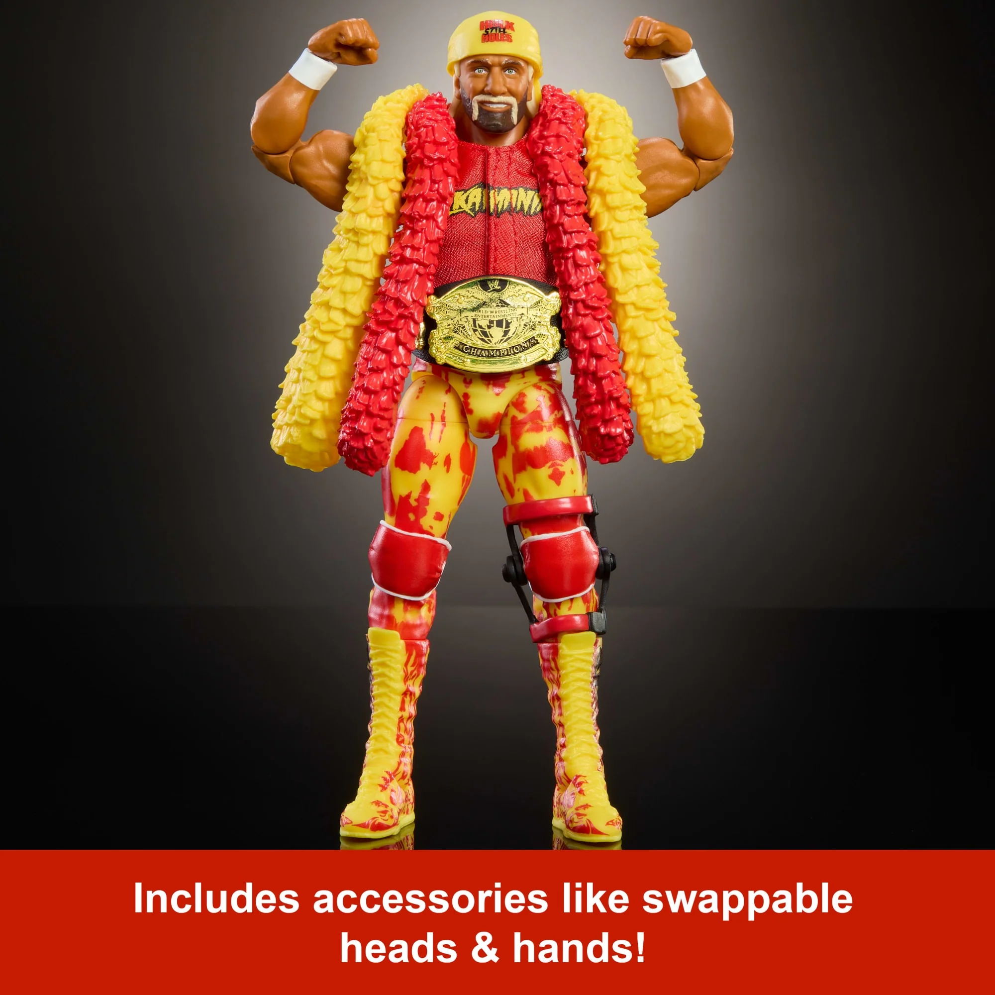 WWE Legends Ultimate Edition Hulk Hogan Action Figure & Accessories Set, 6-Inch Collectible