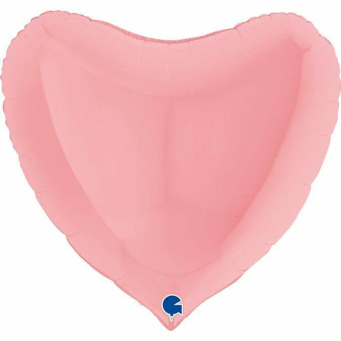 Grabo Pink Matte Heart 36in Foil Balloon