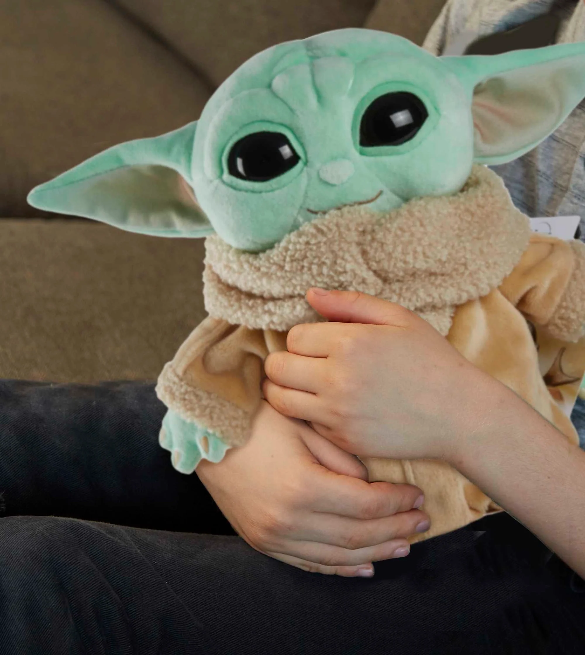 Star Wars Plush Toy, Grogu Soft Doll From the Mandalorian, 8-In Figure