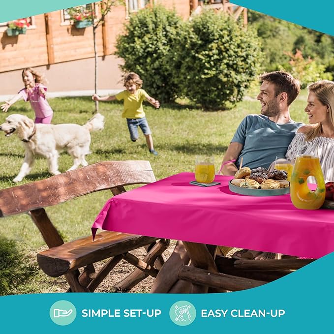 40 In. x 100 Ft. Hot Pink Table Roll