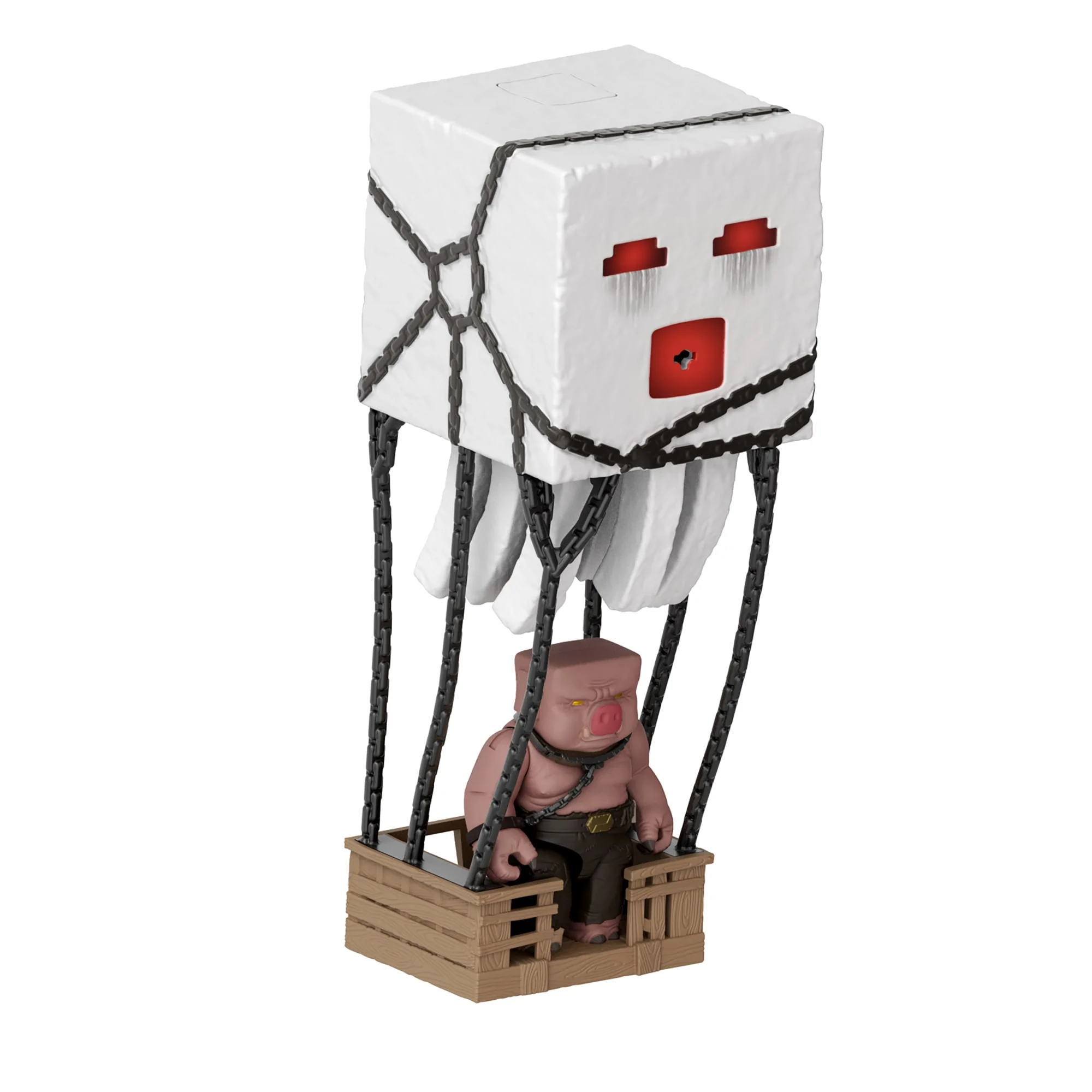 Minecraft Blast Attack Ghast Action Figure Set With Lights, Sounds & More inspired By The Movie