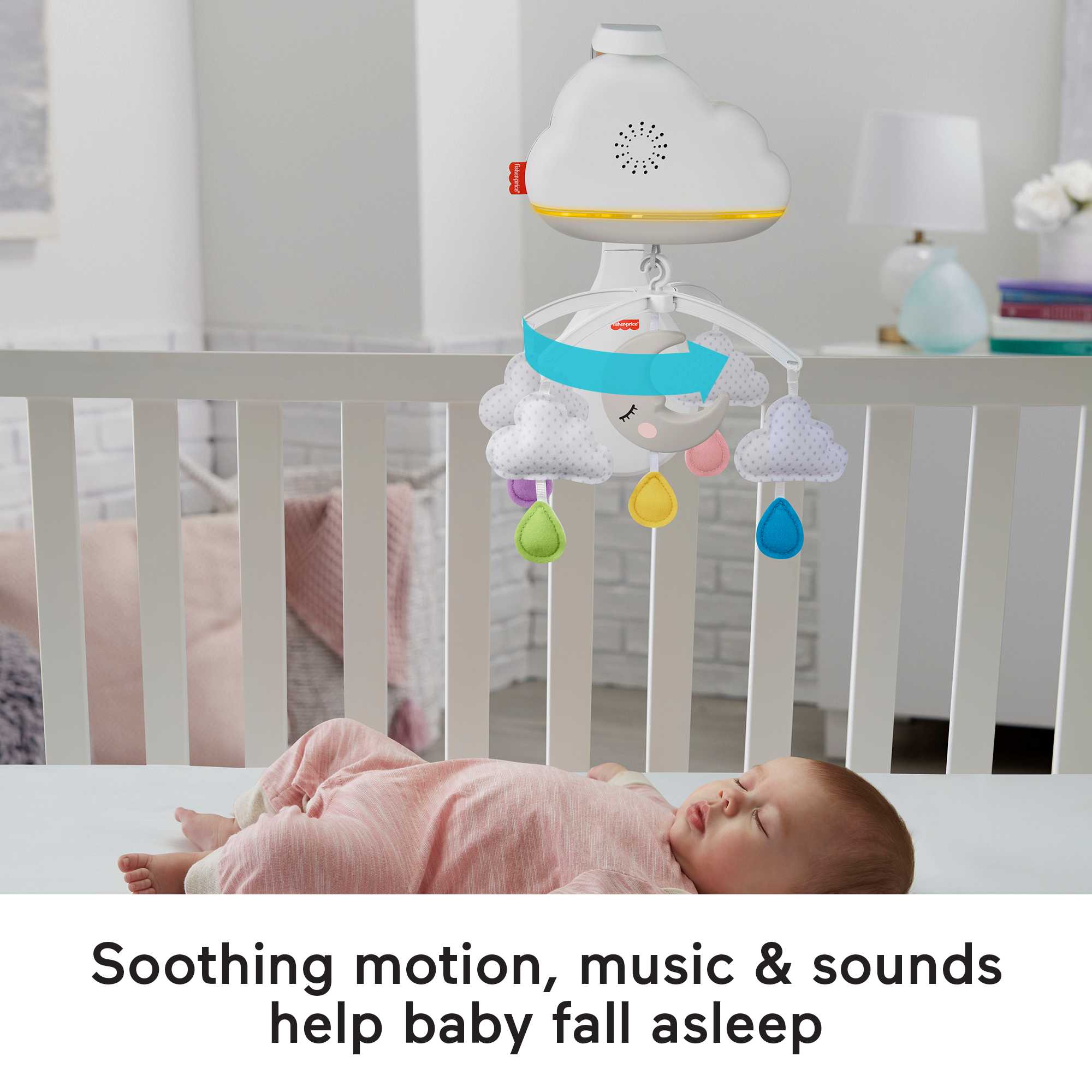 Fisher-Price Calming Clouds Mobile And SooTher, Crib Sound Machine