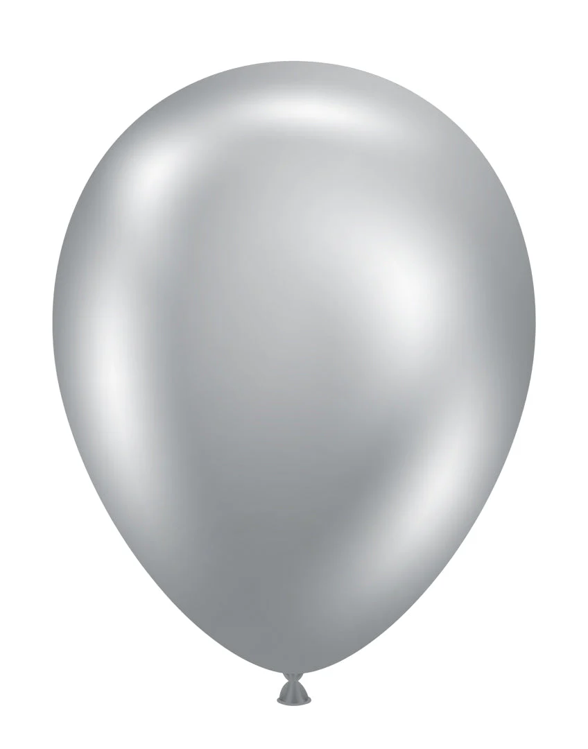 Tuftex Effects Silvery 11 inch Latex Balloons 50ct
