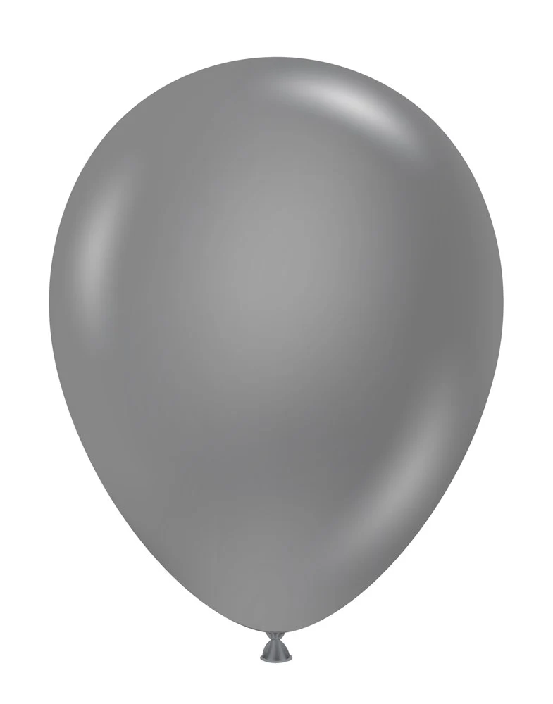 Tuftex Metallic Silver 11 inch Latex Balloons 12ct