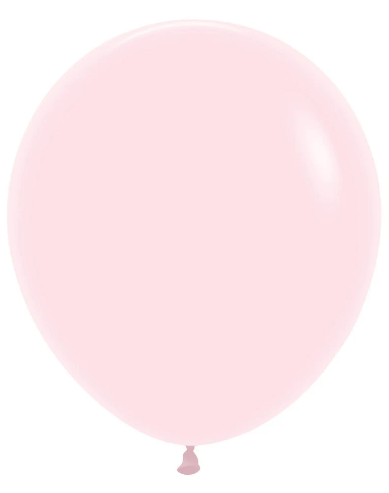 18 inch Sempertex Pastel Matte Pink Latex Balloons 25ct