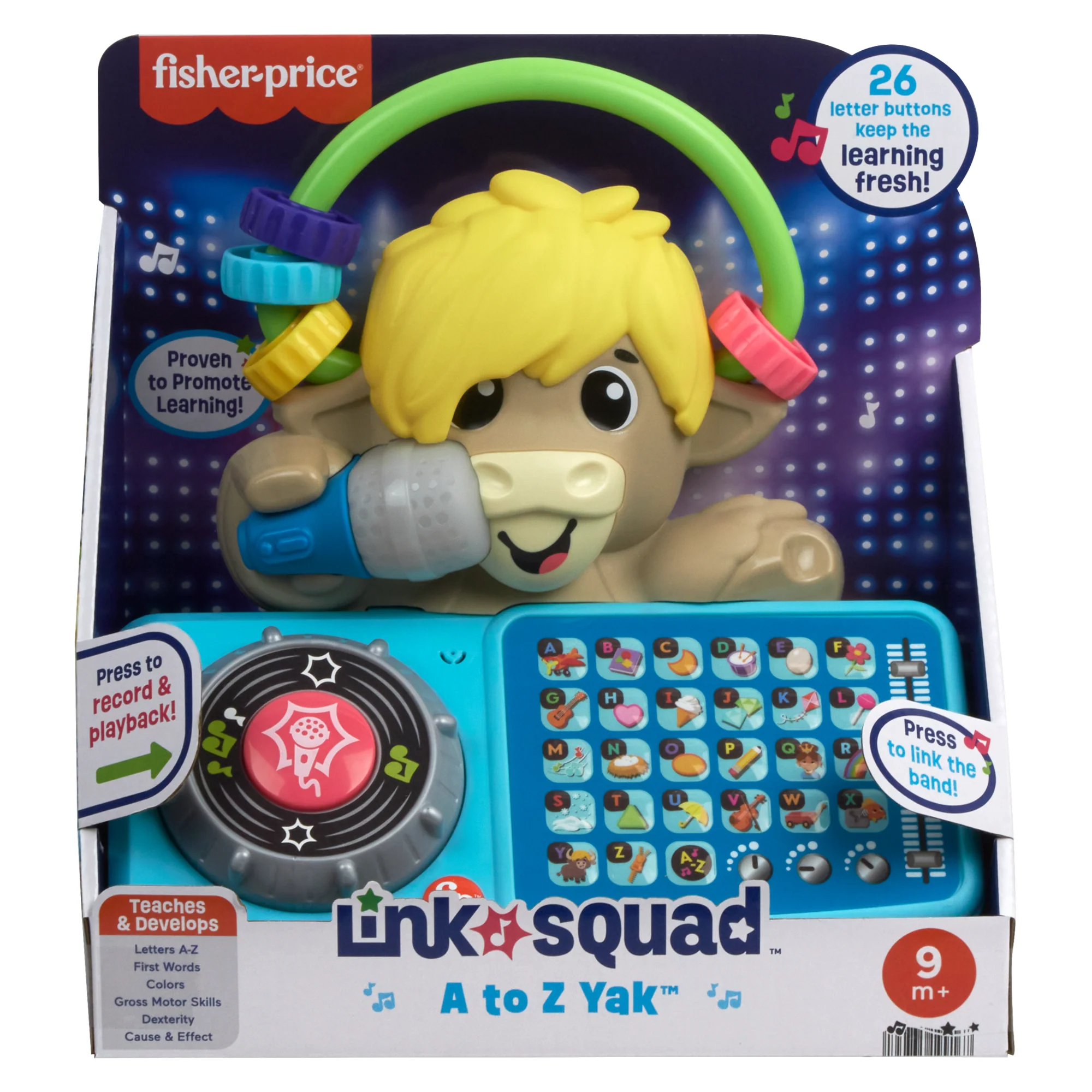 Fisher-Price Link Squad A To Z Yak Baby Learning Toy With Music & Lights