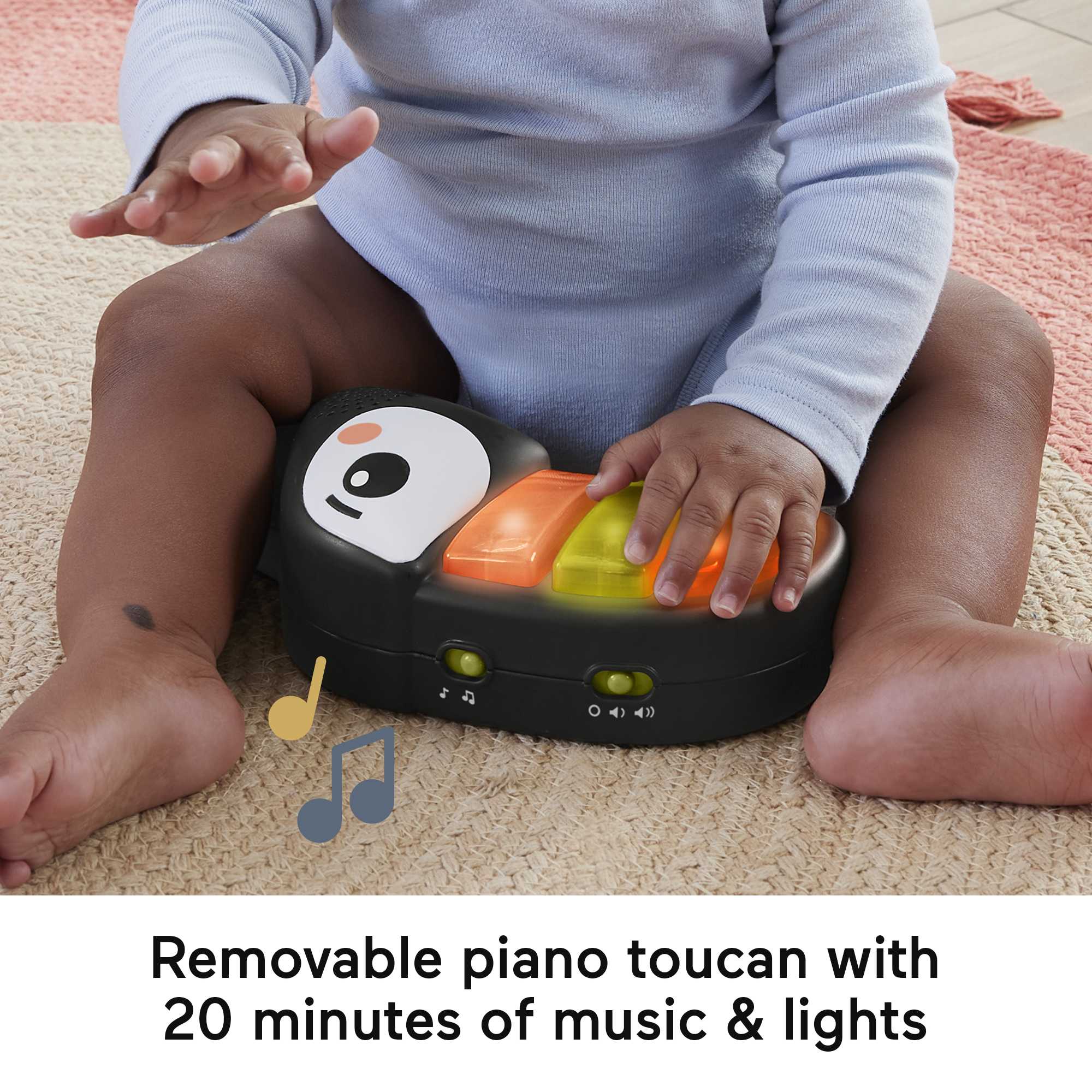 Fisher-Price Jumperoo Baby Activity Center With Lights Music And Sounds, Palm Paradise