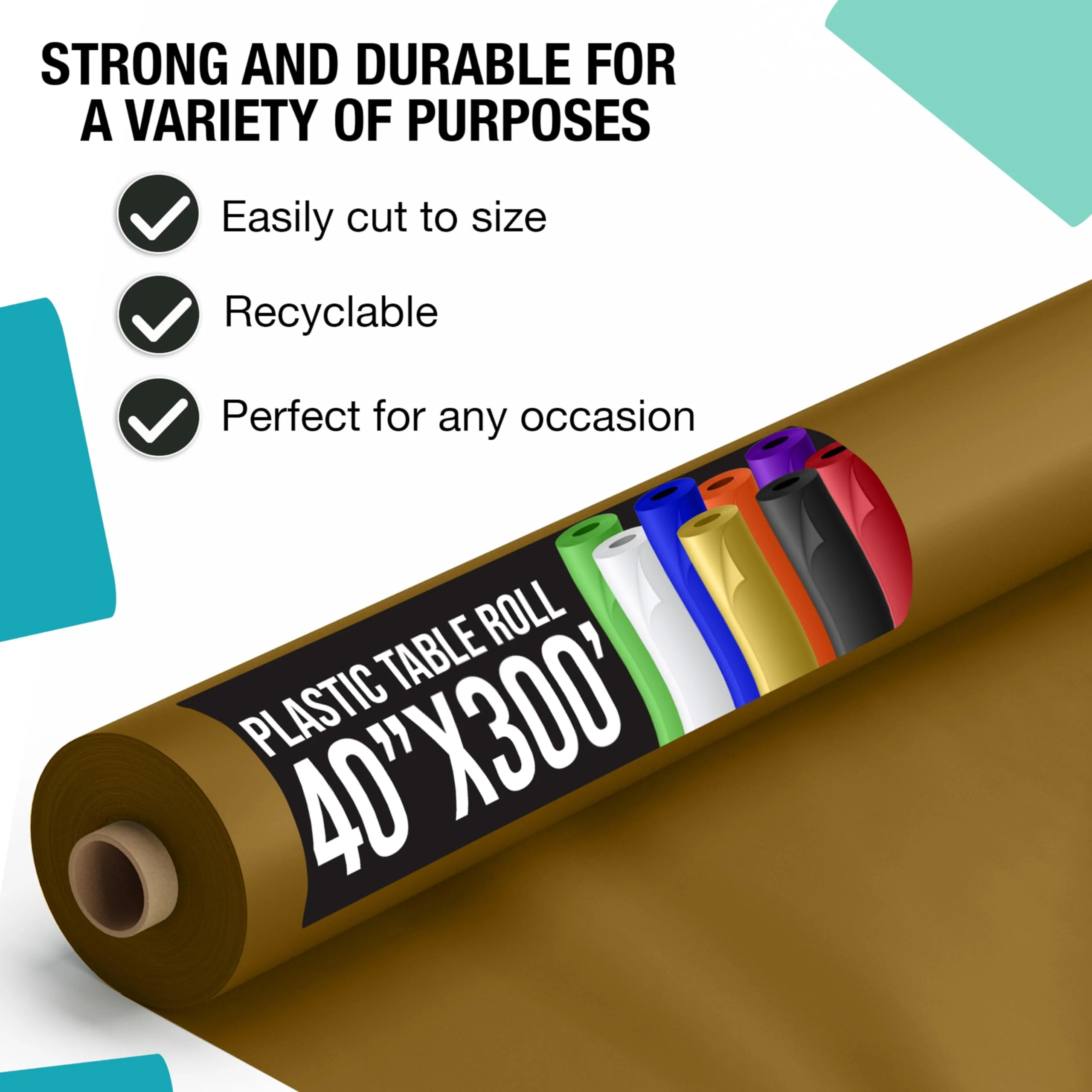 40 In. x 300 Ft. Premium Gold Table Roll