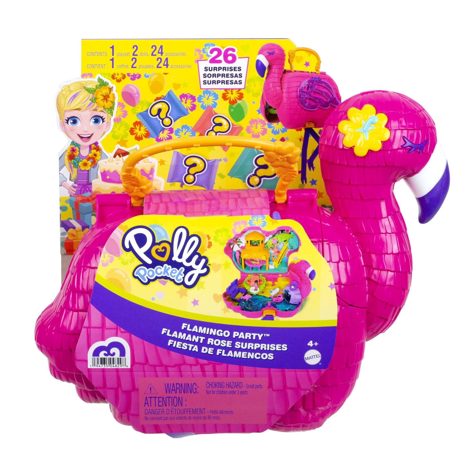 Polly Pocket Flamingo Party Playset