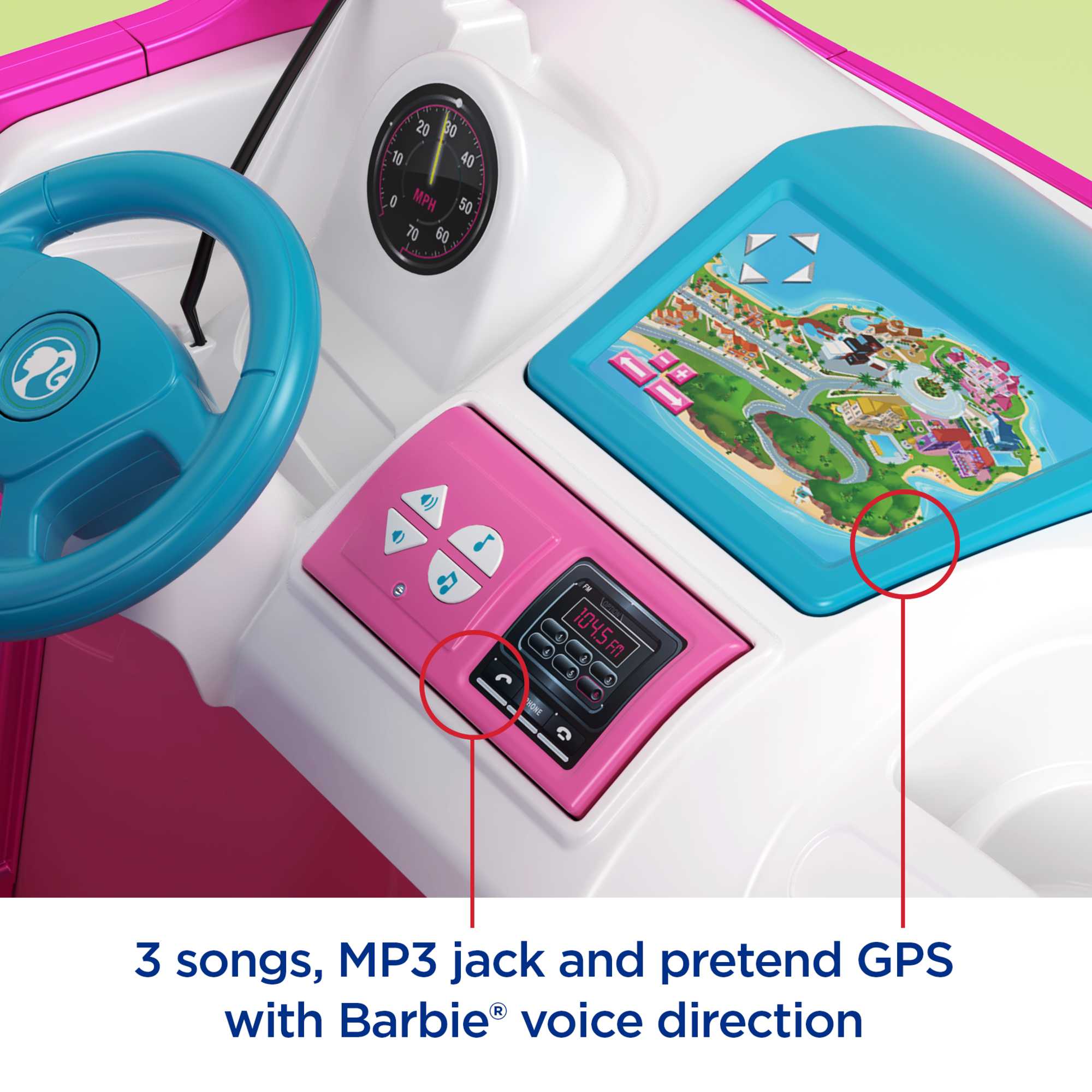 Power Wheels Barbie Dream Camper, Battery Powered 12V Ride On Vehicle