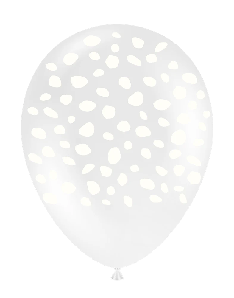 Tuftex Spex Design Clear Printed 11 inch Latex Balloon 25ct