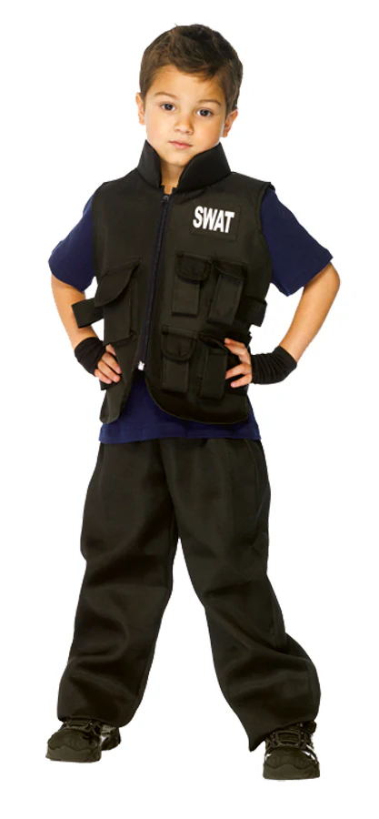 SWAT Team Vest and Gloves