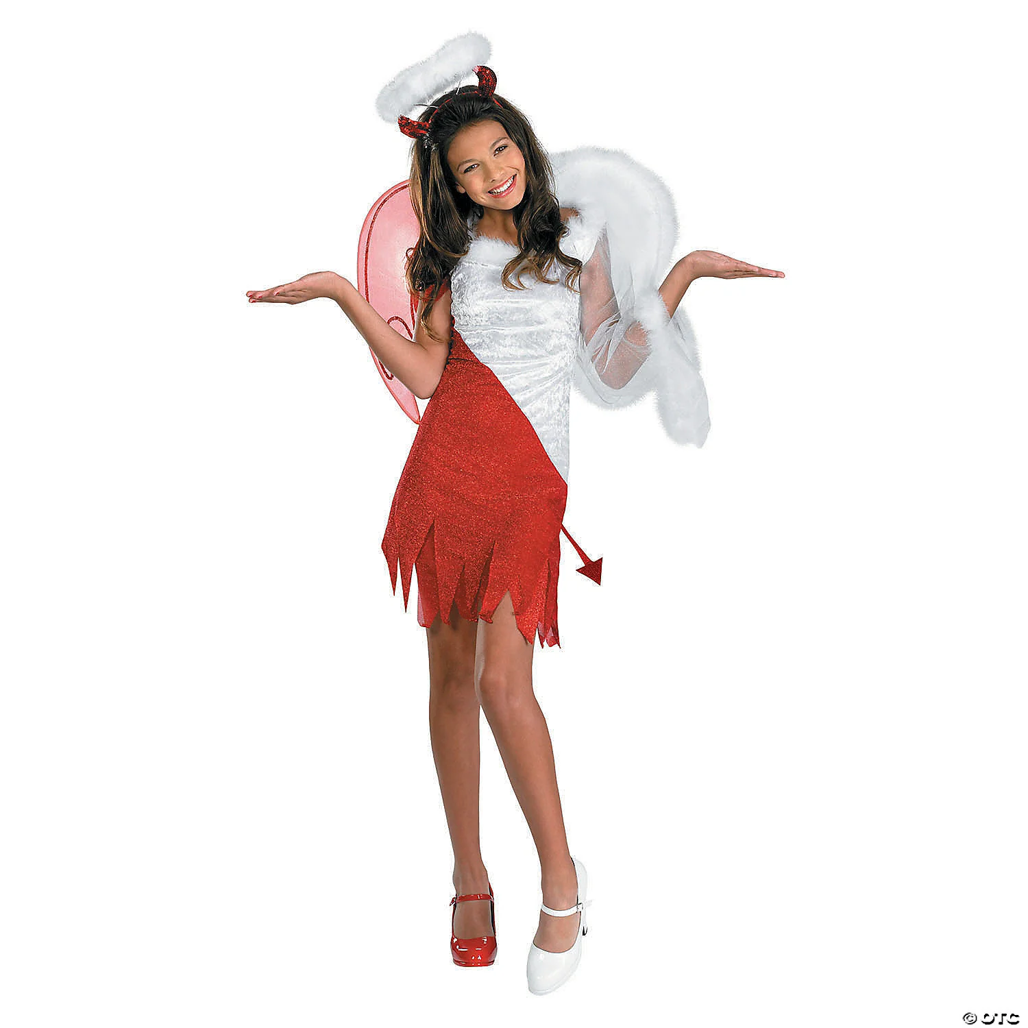 Girl's Heavenly Devil Costume - Medium