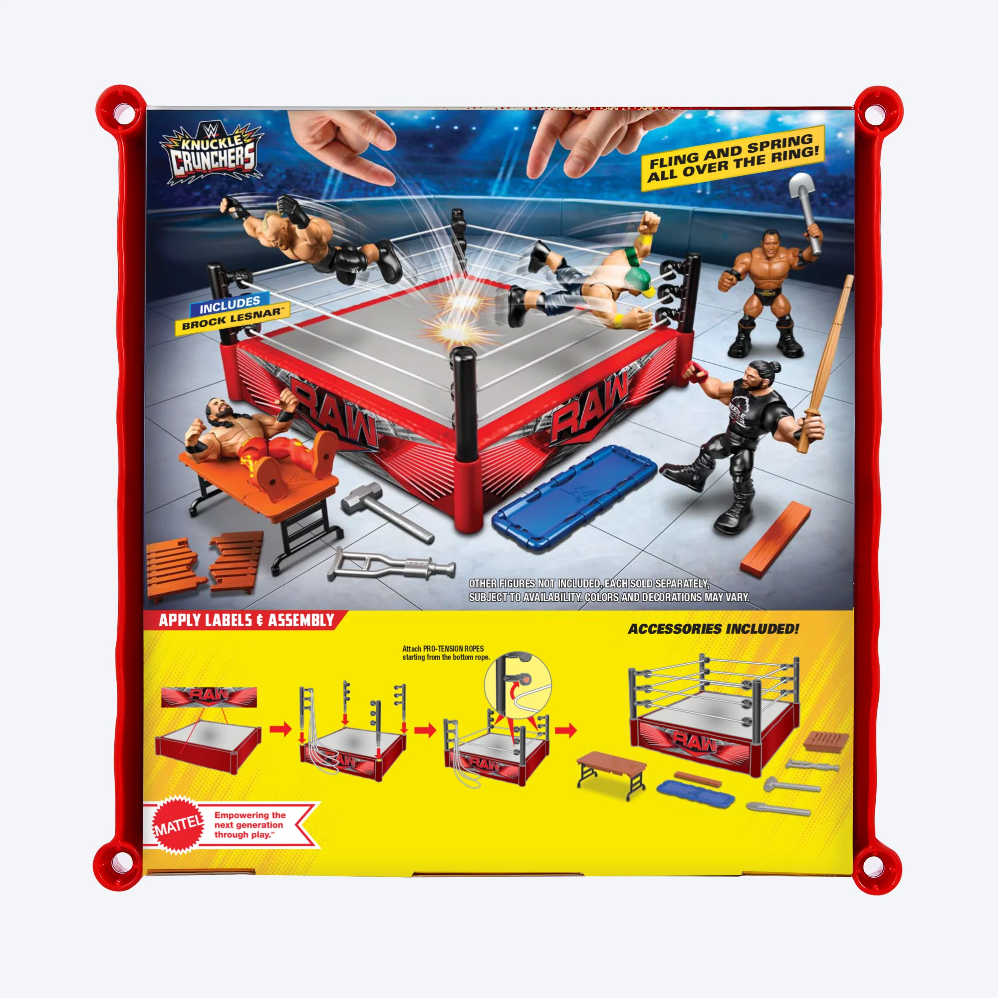 WWE Action Figure Playset Knuckle Crunchers Rebound Ring