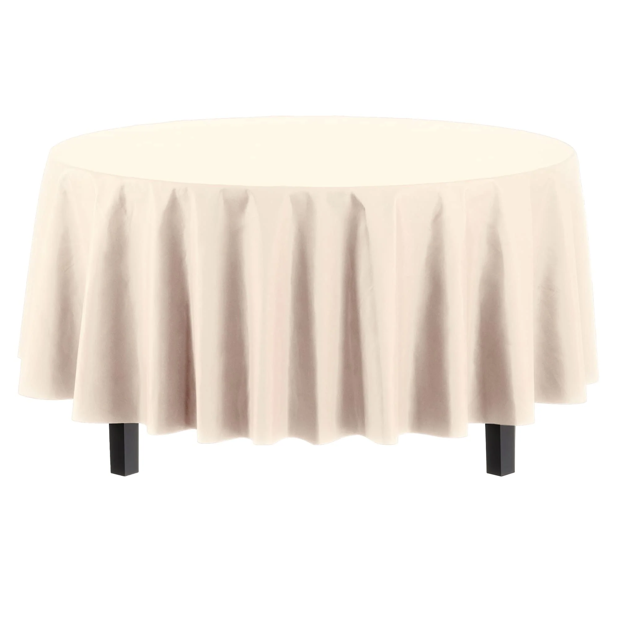 Premium Round Ivory Table Cover