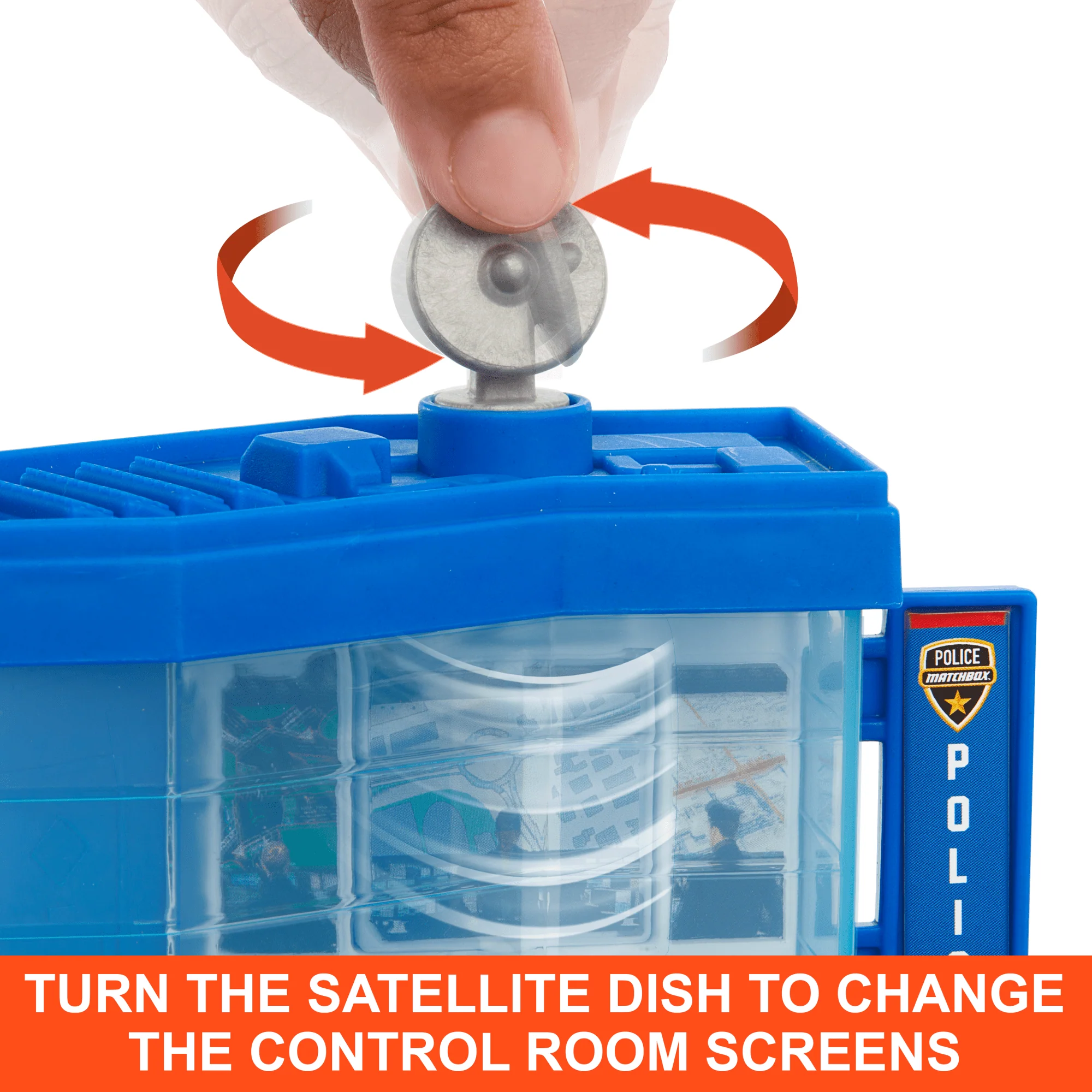 Matchbox Action Drivers Police Traffic Center Playset With 1:64 Scale Ford Police Interceptor Toy Car